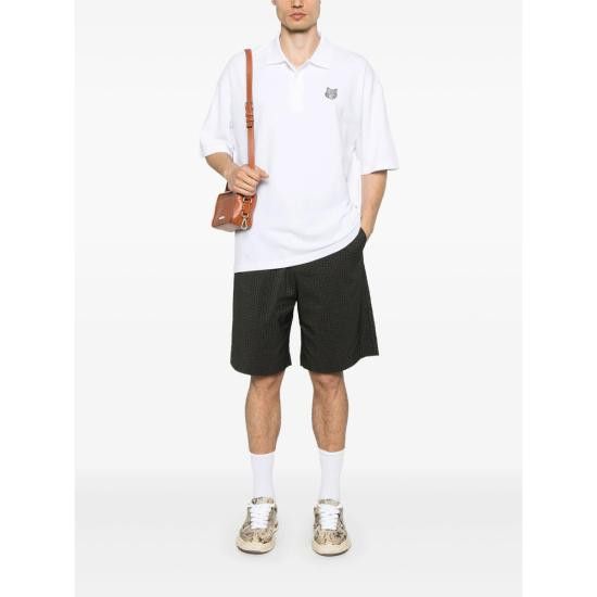 Maison Kitsune MAISON KITSUNE Men Polo Shirts OM00213KJ7010 WHITE Size US S / EU 44-46 / 1 - 4 Thumbnail