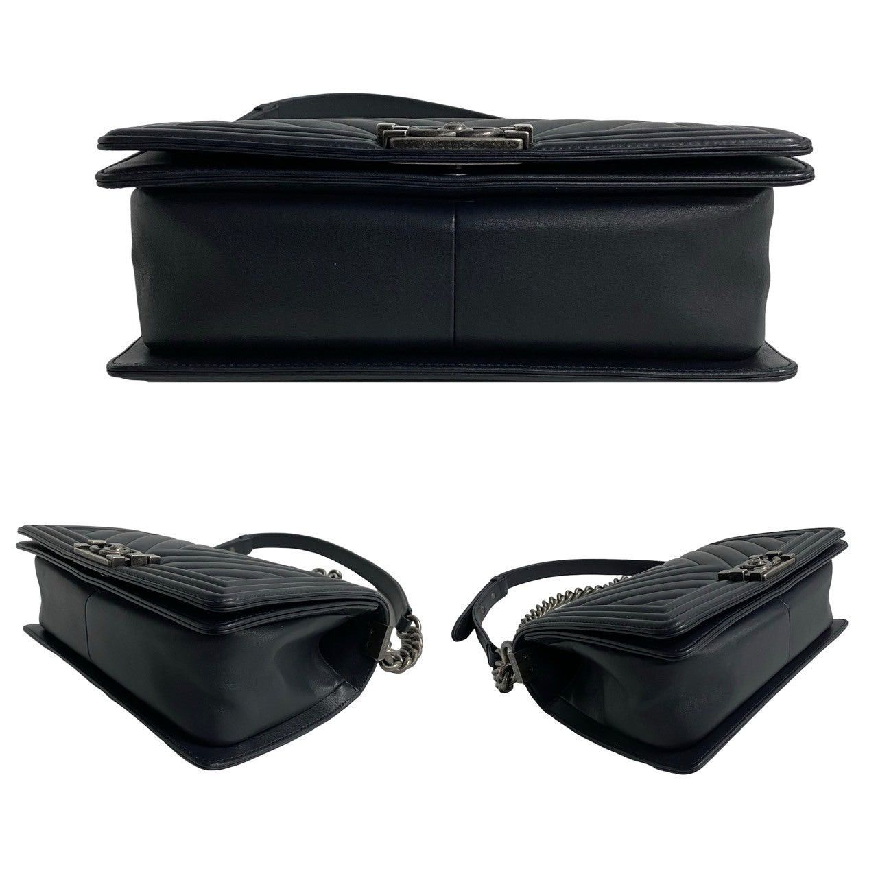 Chanel Chanel Shoulder Bag Blue Leather Size ONE SIZE - 6 Thumbnail
