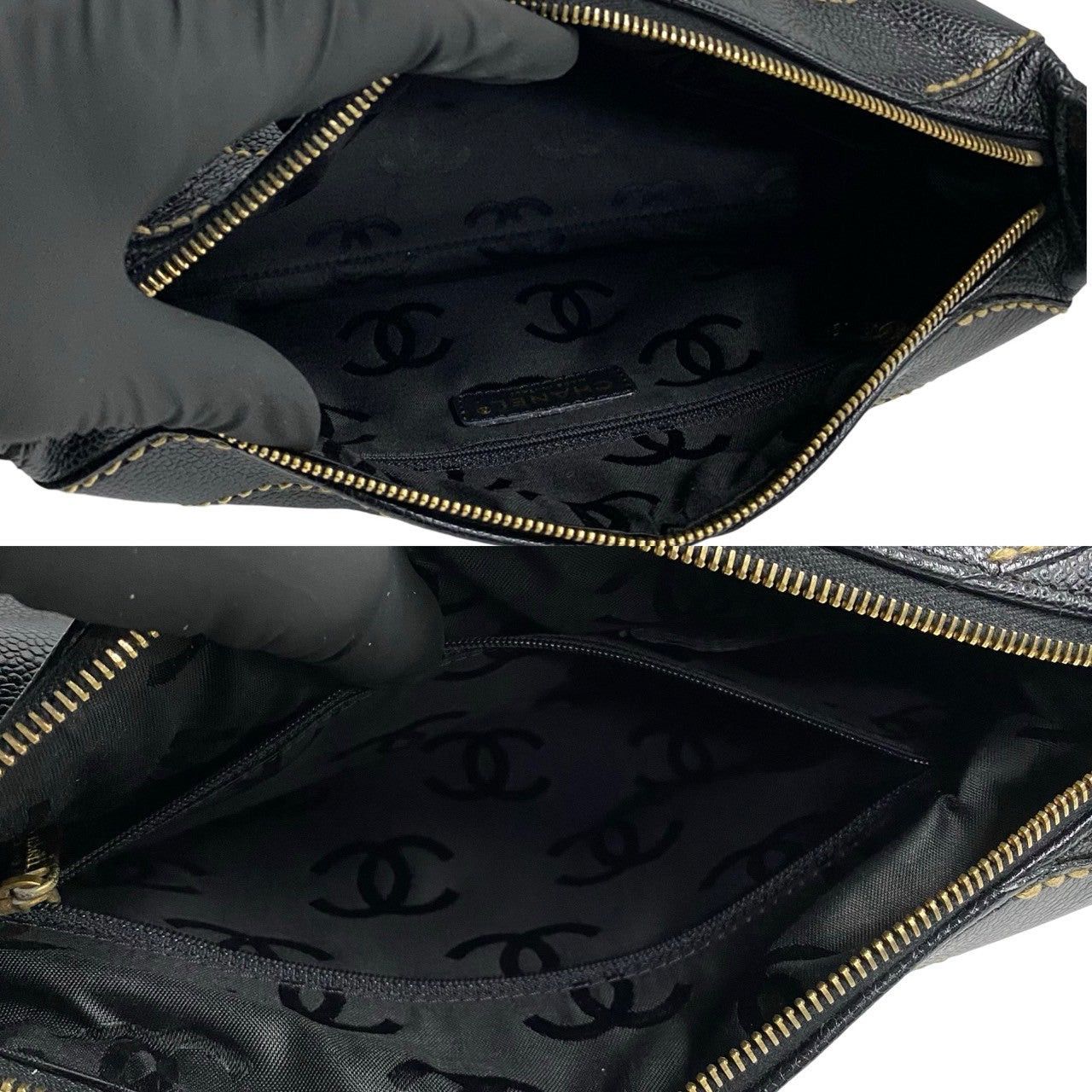 Chanel Chanel Handbag Black Leather Size ONE SIZE - 8 Thumbnail