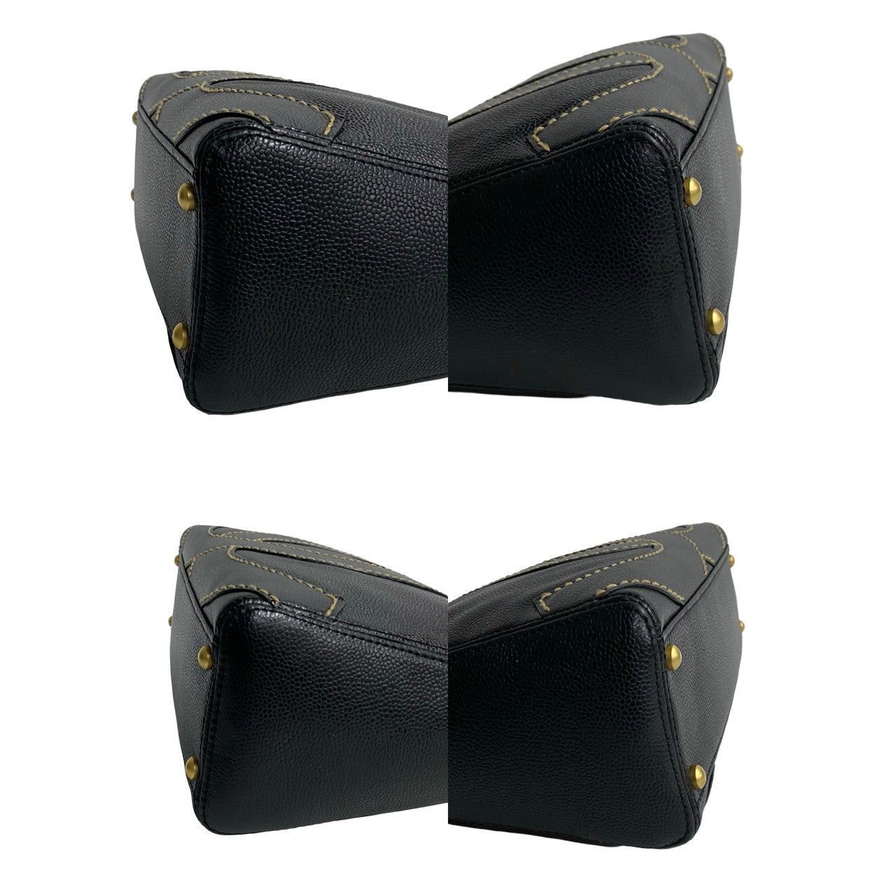 Chanel Chanel Handbag Black Leather Size ONE SIZE - 7 Thumbnail