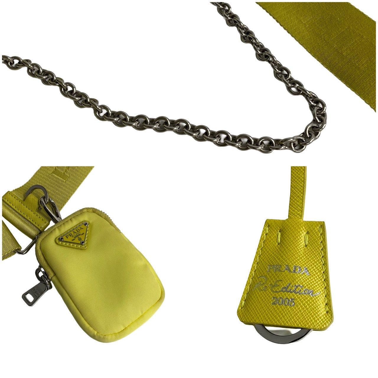 Prada Prada Shoulder Bag Yellow Synthetic Size ONE SIZE - 9 Thumbnail
