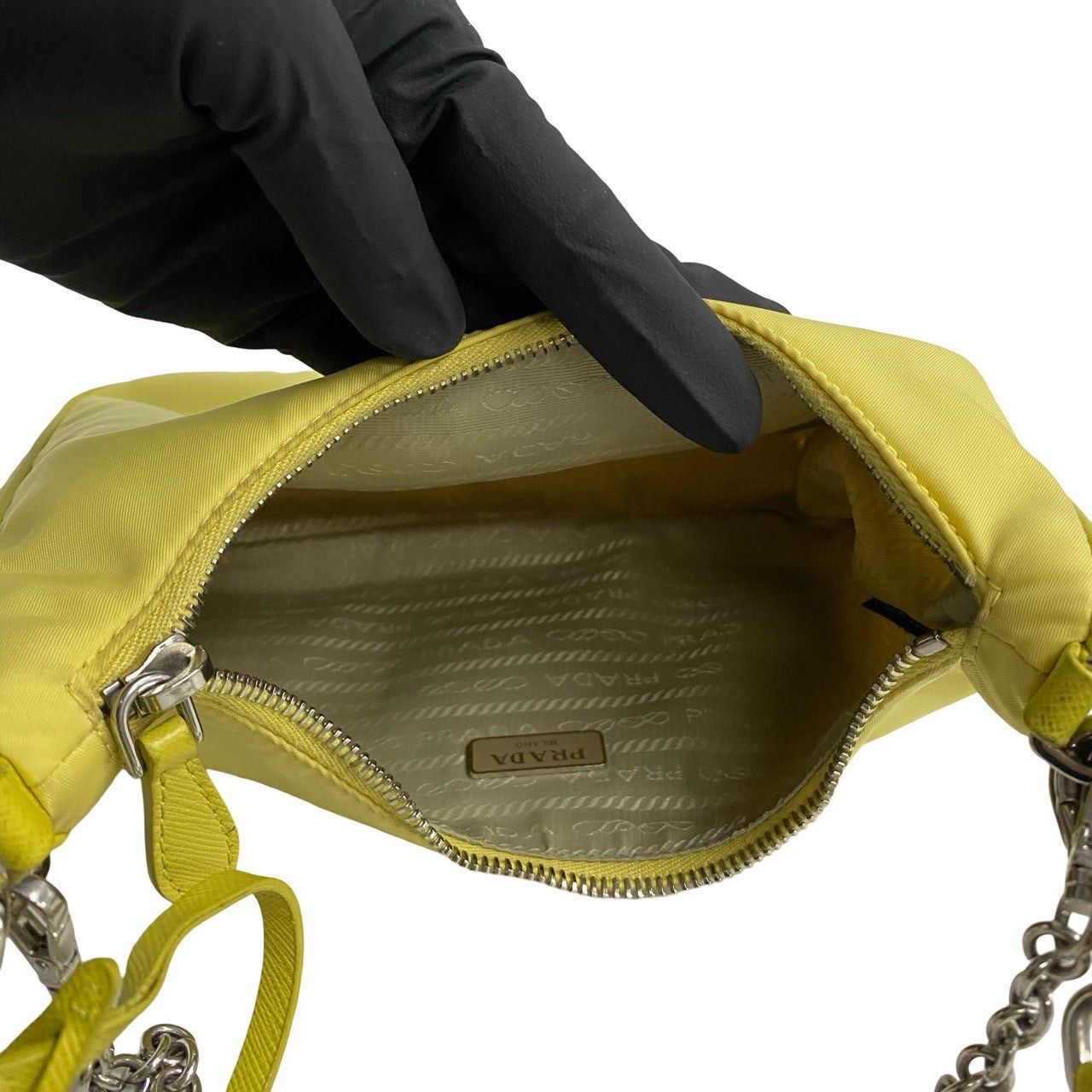 Prada Prada Shoulder Bag Yellow Synthetic Size ONE SIZE - 8 Thumbnail