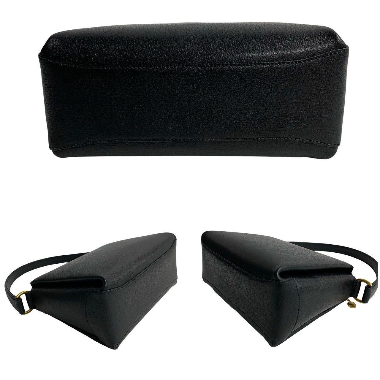 Gucci Gucci Handbag Black Leather Size ONE SIZE - 6 Thumbnail
