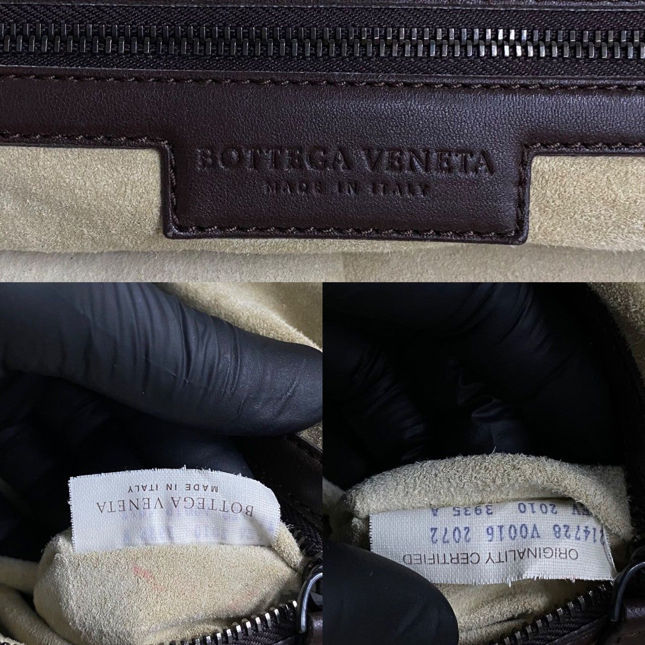 Bottega Veneta Bottega Veneta Handbag Brown Leather Size ONE SIZE - 3 Thumbnail