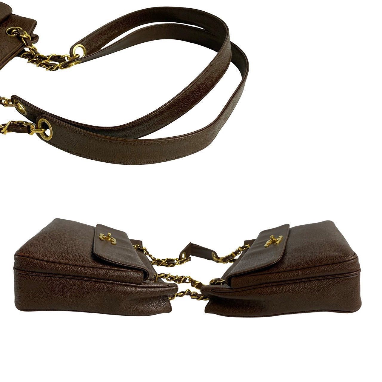Chanel Chanel Shoulder Bag Brown Leather Size ONE SIZE - 5 Thumbnail