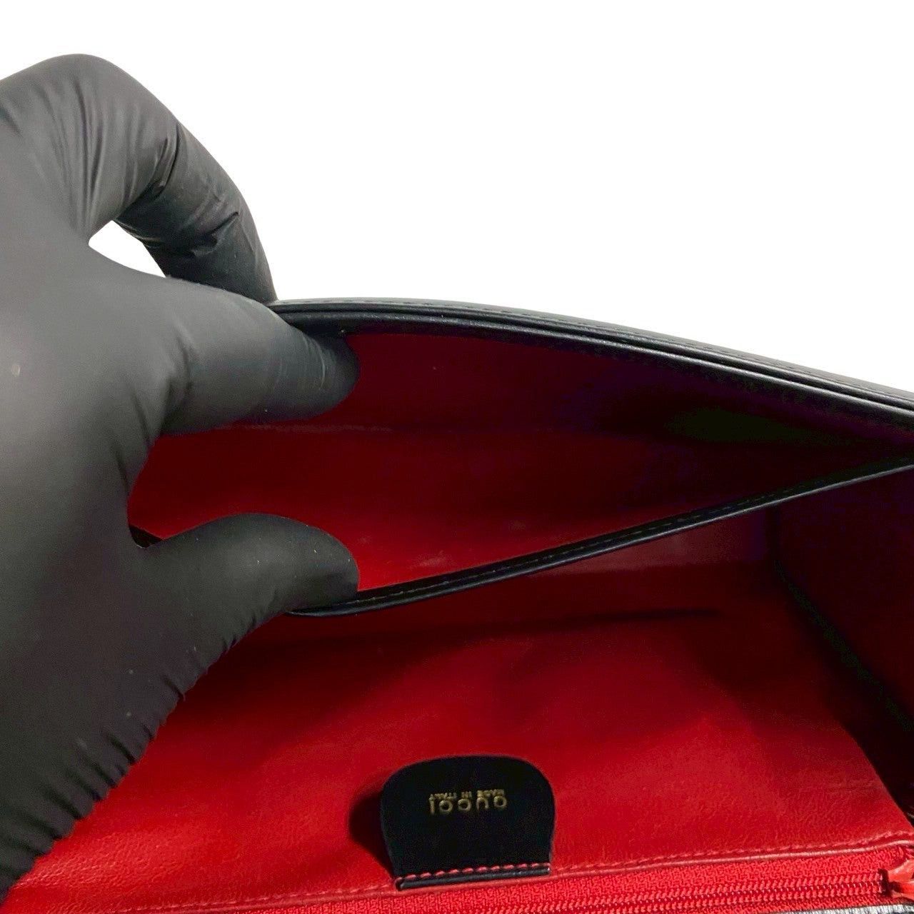 Gucci Gucci Shoulder Bag Black Leather Size ONE SIZE - 8 Thumbnail