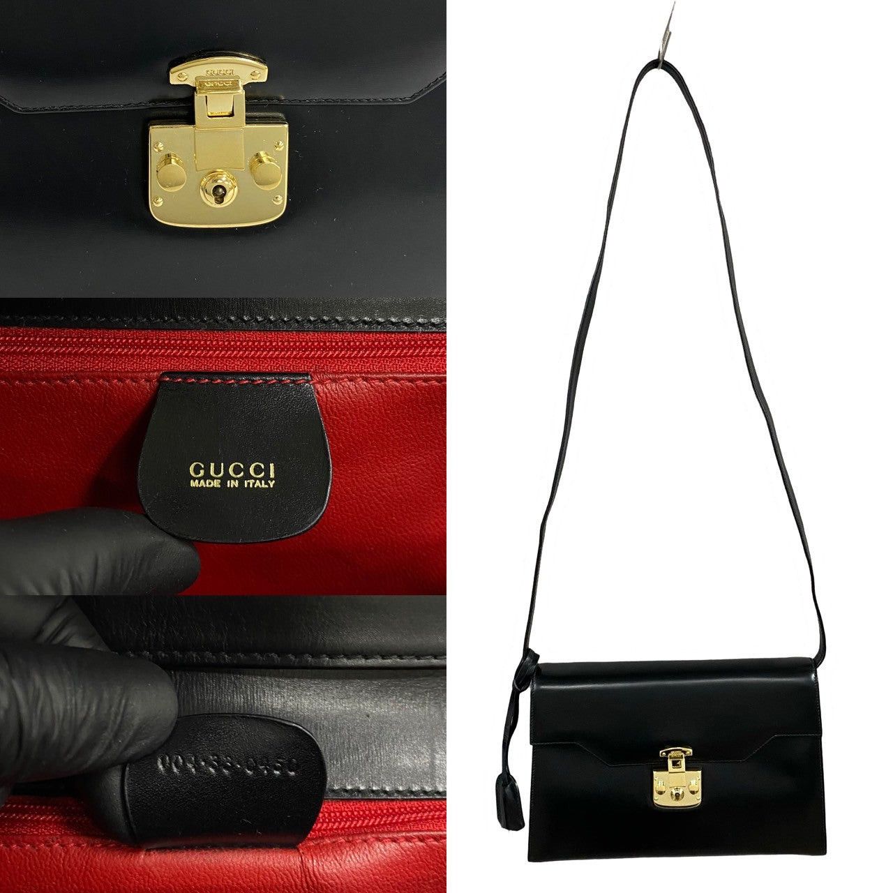 Gucci Gucci Shoulder Bag Black Leather Size ONE SIZE - 3 Thumbnail