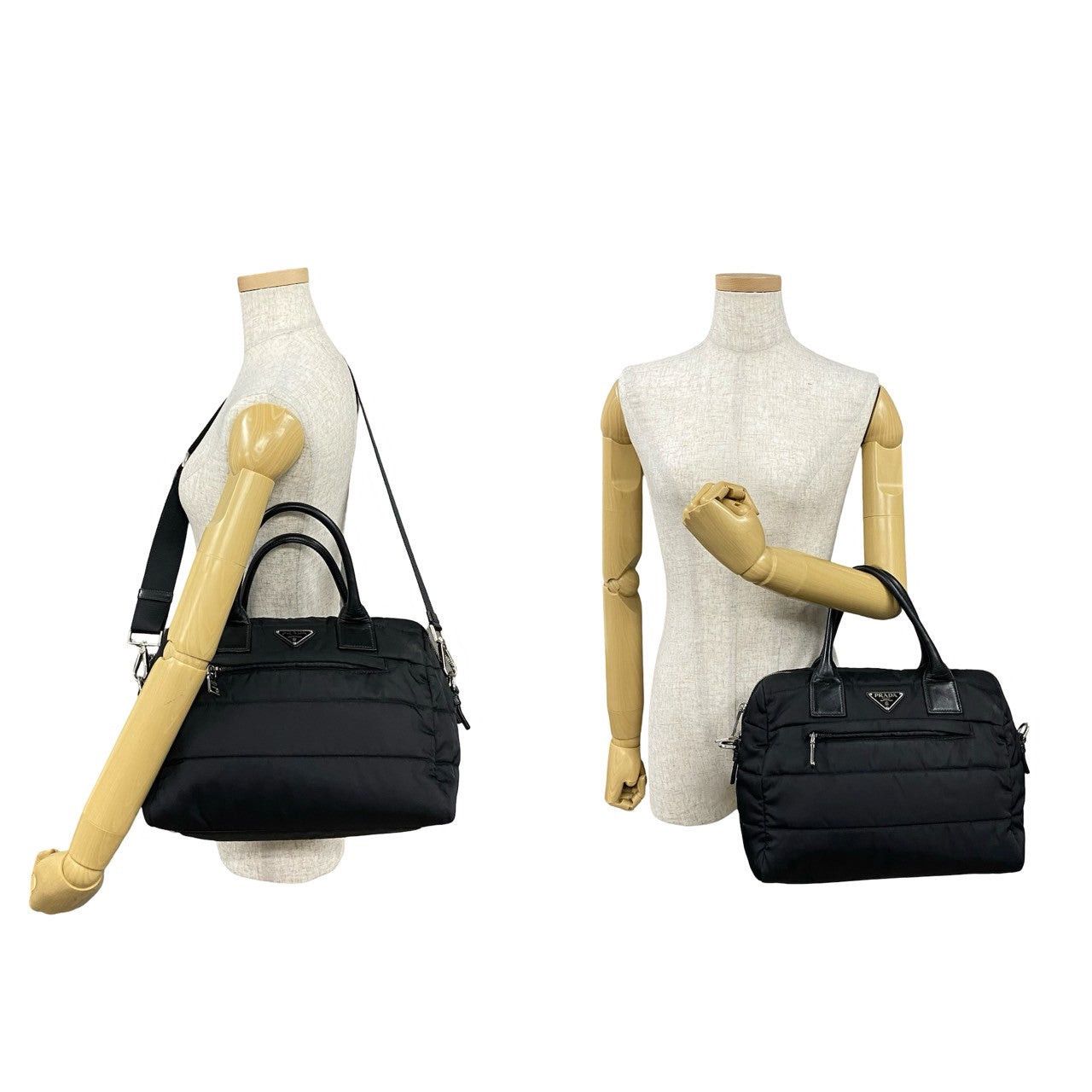 Prada Prada Shoulder Bag Black Leather Size ONE SIZE - 2 Thumbnail