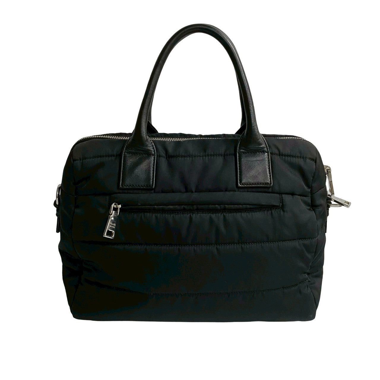 Prada Prada Shoulder Bag Black Leather Size ONE SIZE - 4 Thumbnail