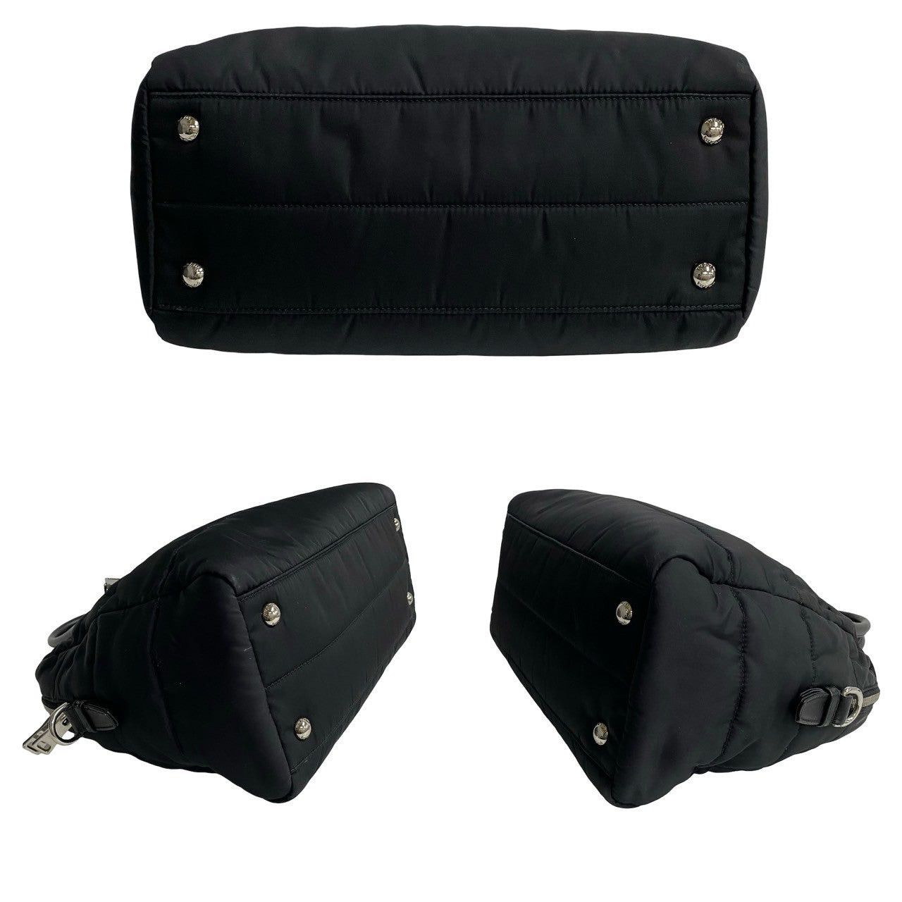 Prada Prada Shoulder Bag Black Leather Size ONE SIZE - 6 Thumbnail