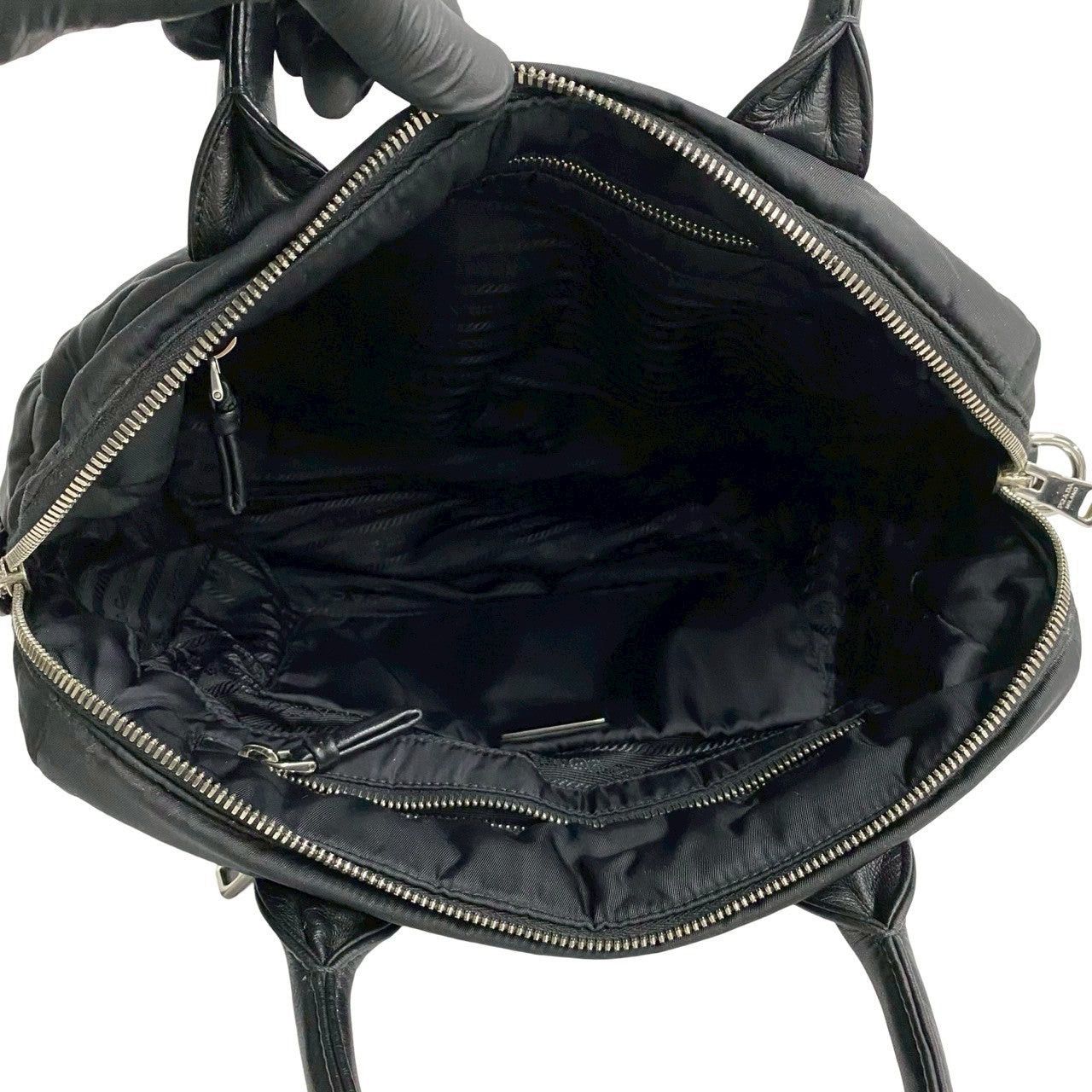 Prada Prada Shoulder Bag Black Leather Size ONE SIZE - 8 Thumbnail