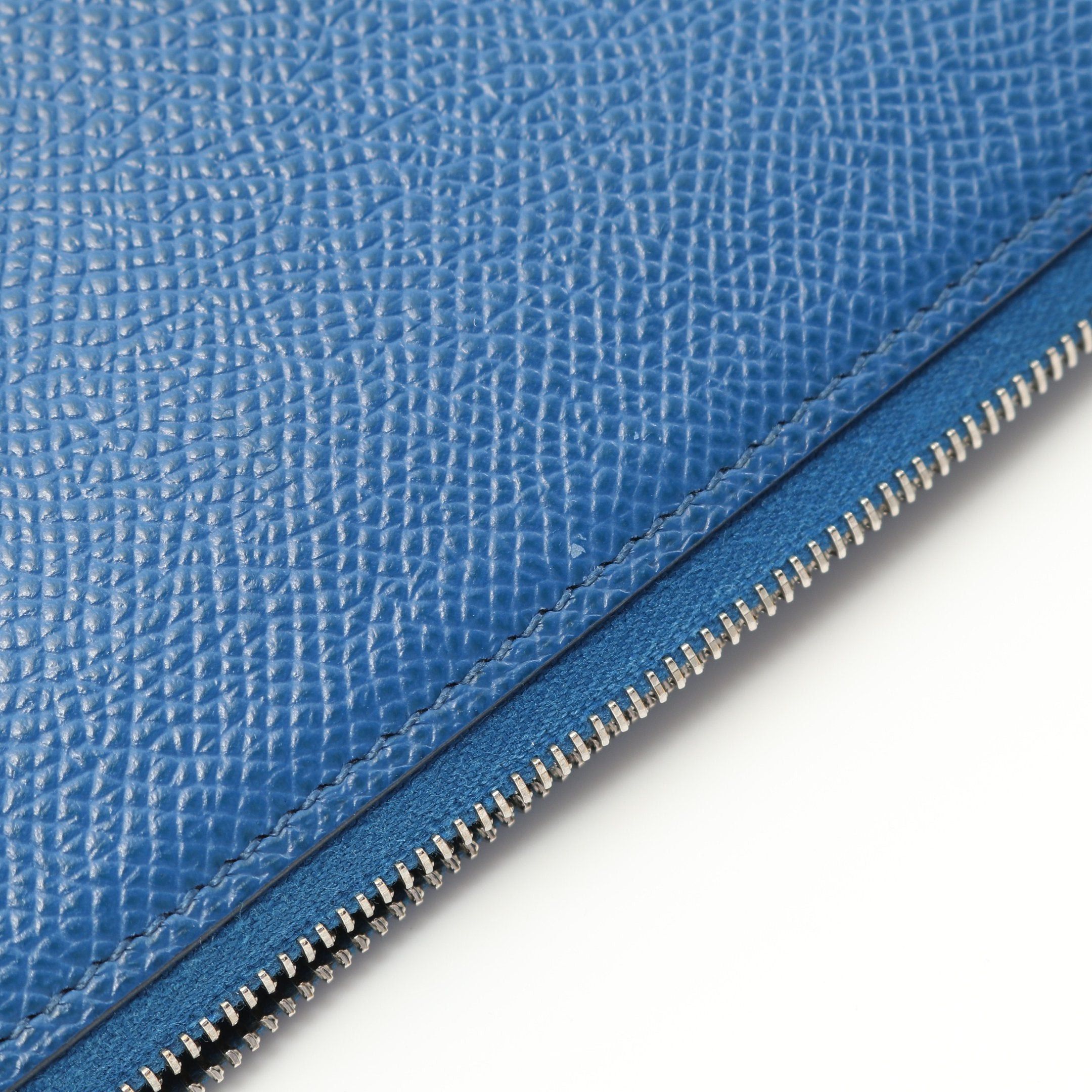 Hermes Hermes Azap Long Silk In Round Zipper Wallet Veau Epsom Blue Silver Hardware Z Stamp Size ONE SIZE - 8 Thumbnail