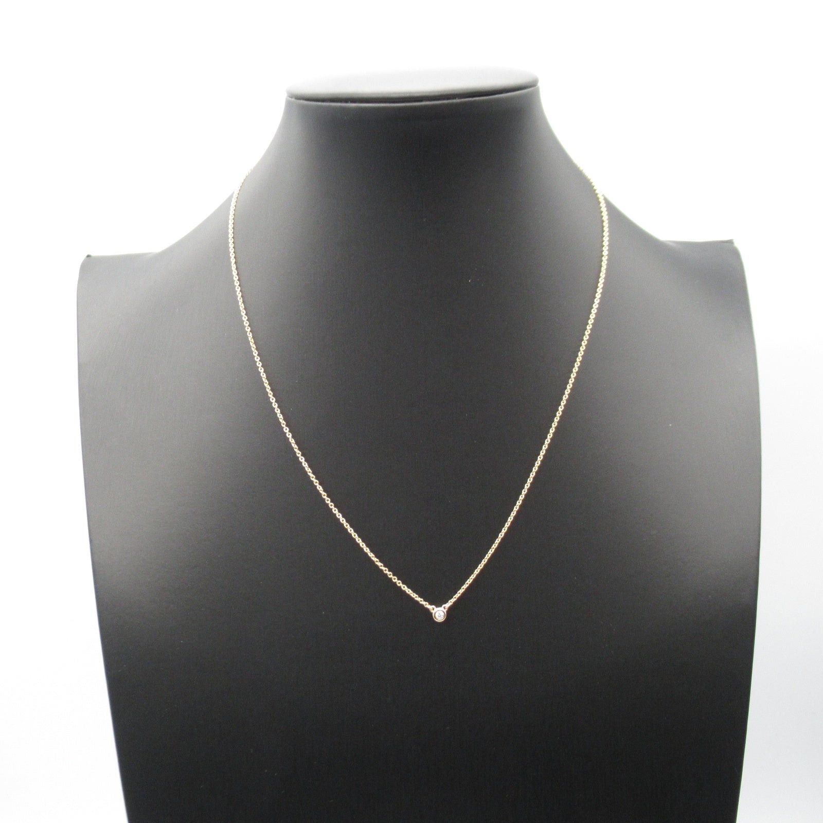 Tiffany & Co. Tiffany Co By-The-Yard Diamond Necklace K18Pg (Pink Gold) Clear Size ONE SIZE - 6 Thumbnail