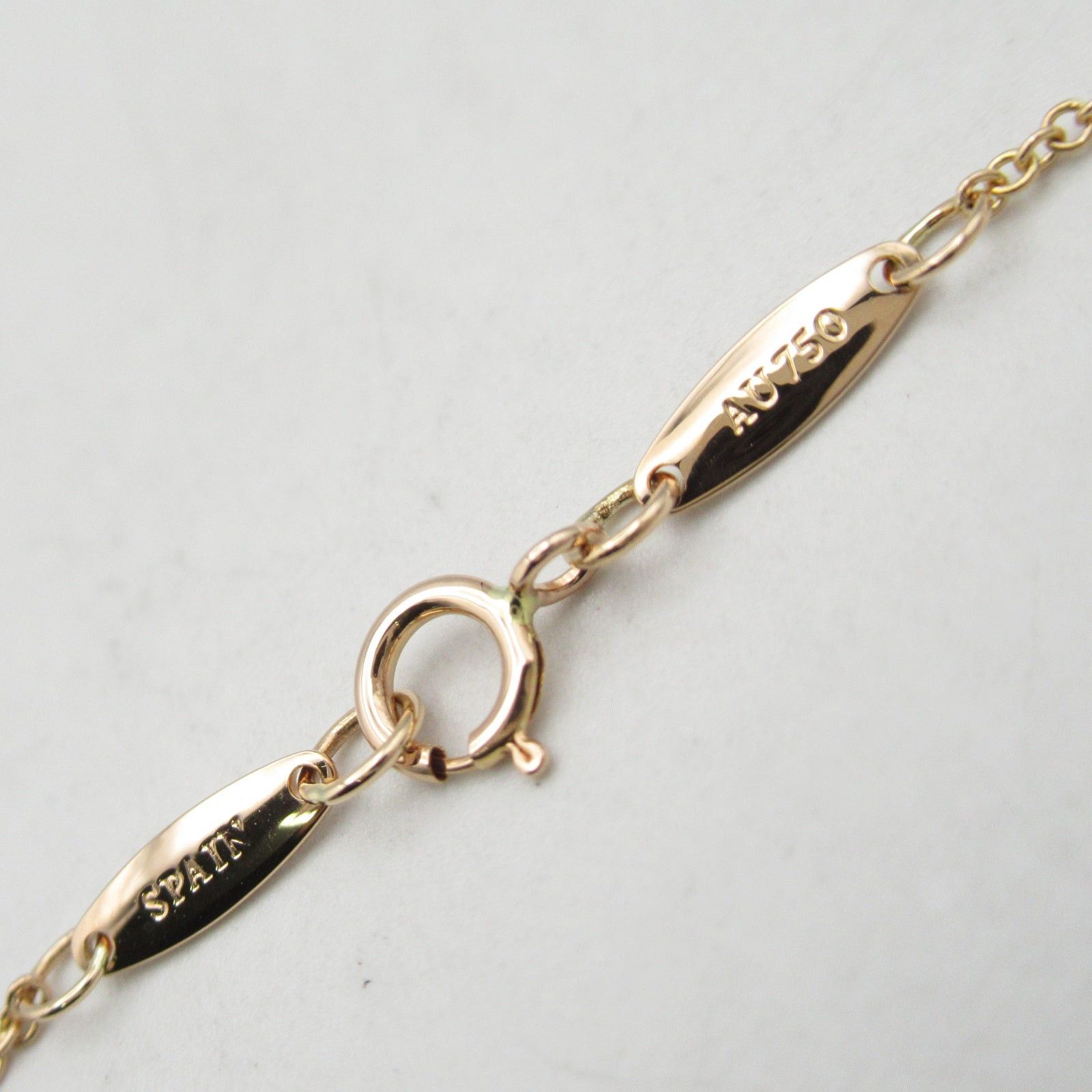 Tiffany & Co. Tiffany Co By-The-Yard Diamond Necklace K18Pg (Pink Gold) Clear Size ONE SIZE - 4 Thumbnail