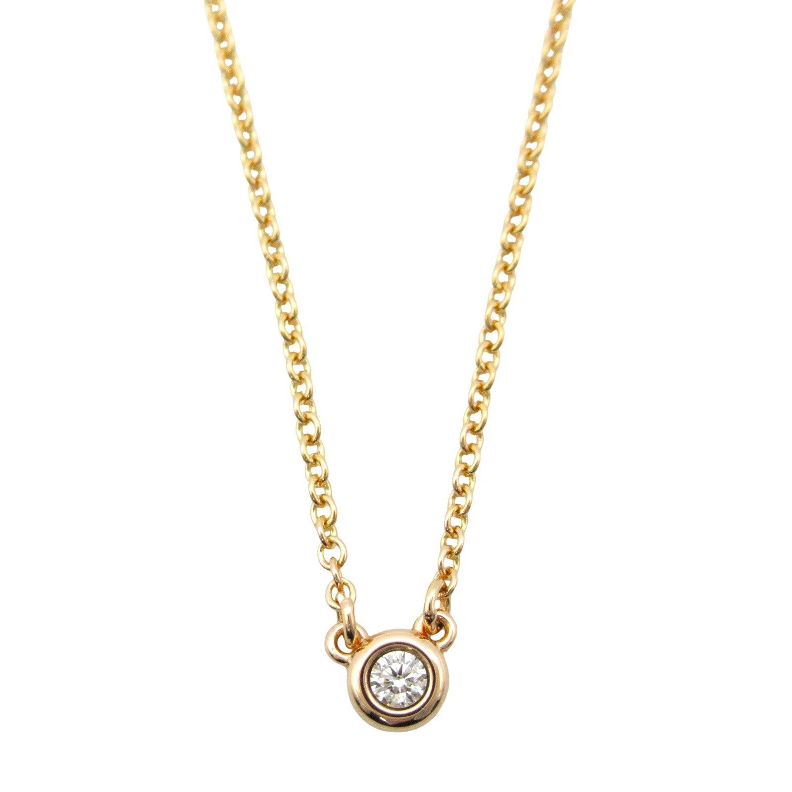 Tiffany & Co. Tiffany Co By-The-Yard Diamond Necklace K18Pg (Pink Gold) Clear Size ONE SIZE - 2 Thumbnail