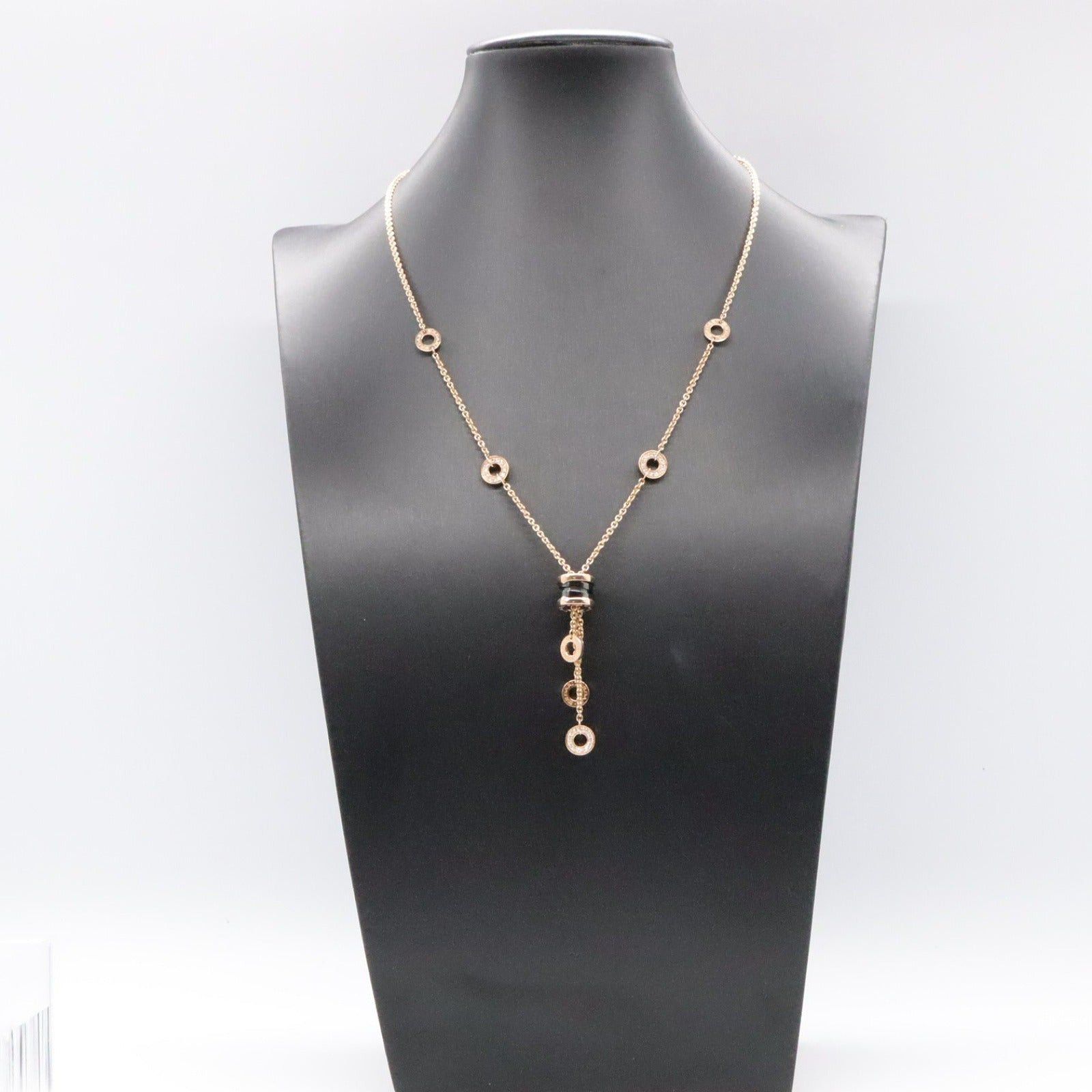 Bvlgari Bvlgari B Zero One Element Necklace Diamond Ceramic K18Pg (Pink Gold) Clear Size ONE SIZE - 8 Thumbnail