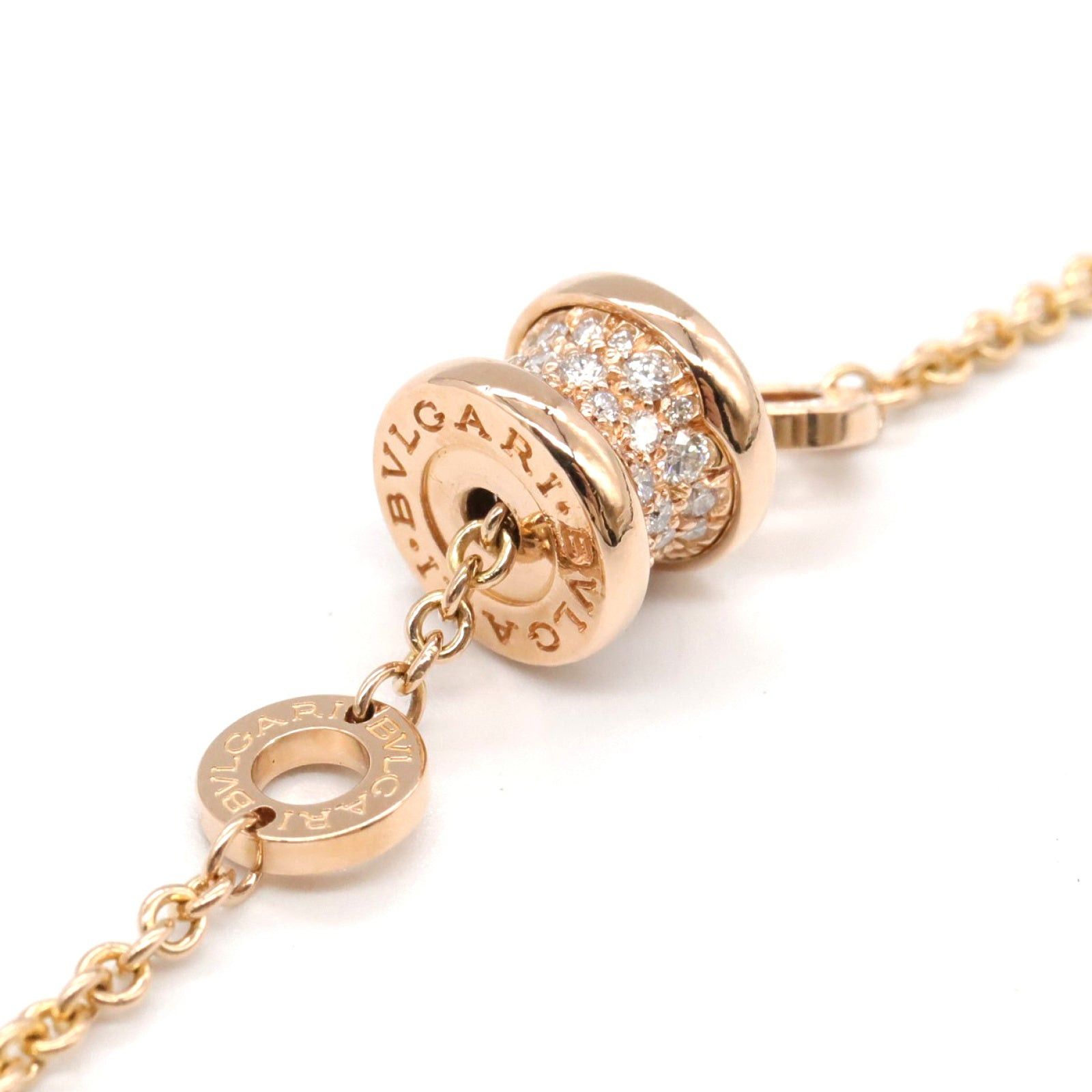 Bvlgari Bvlgari B Zero One Bracelet Pave Diamond K18Pg (Pink Gold) Clear Size ONE SIZE - 4 Thumbnail