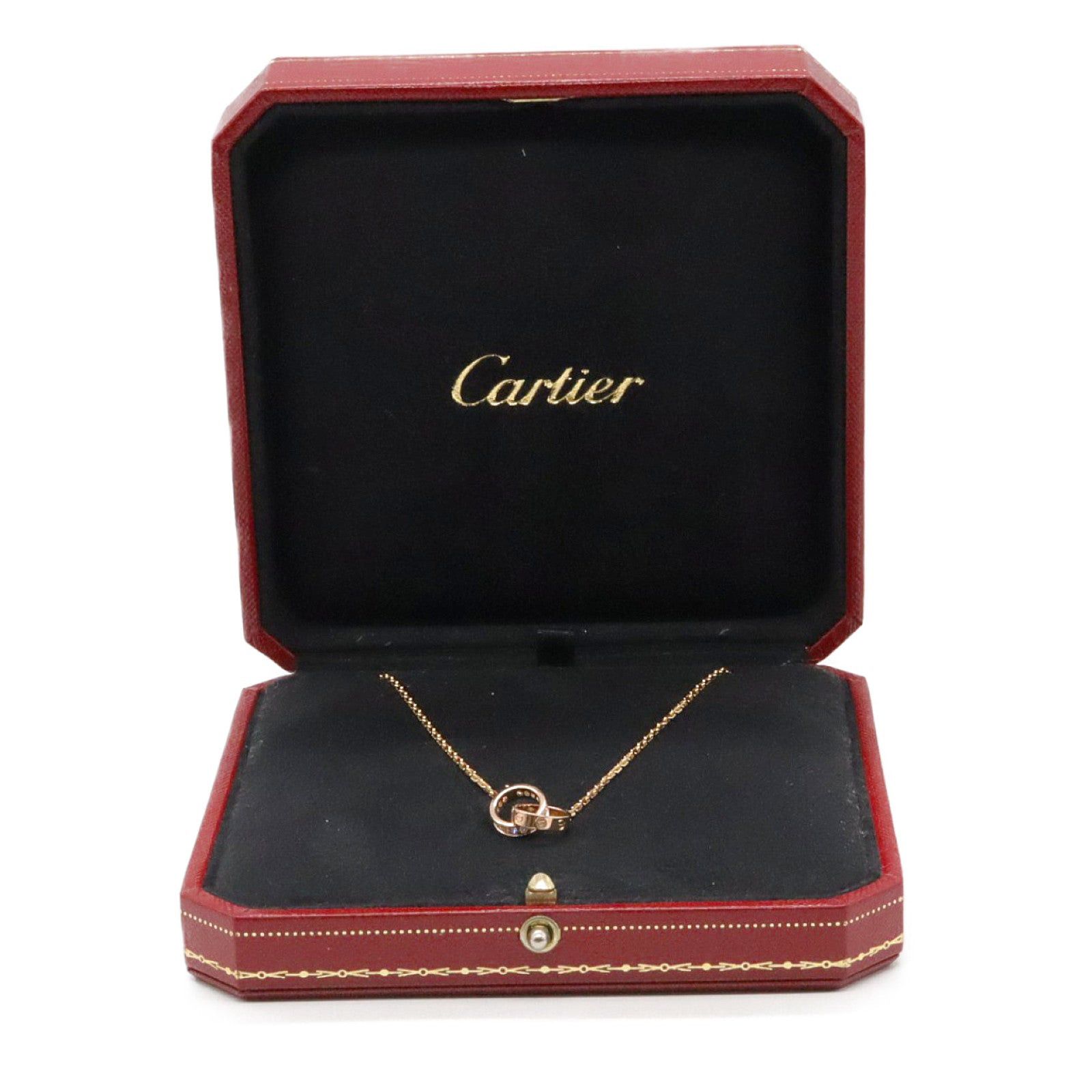 Cartier Cartier Baby Love Diamond Necklace K18Pg (Pink Gold) Clear Size ONE SIZE - 6 Thumbnail