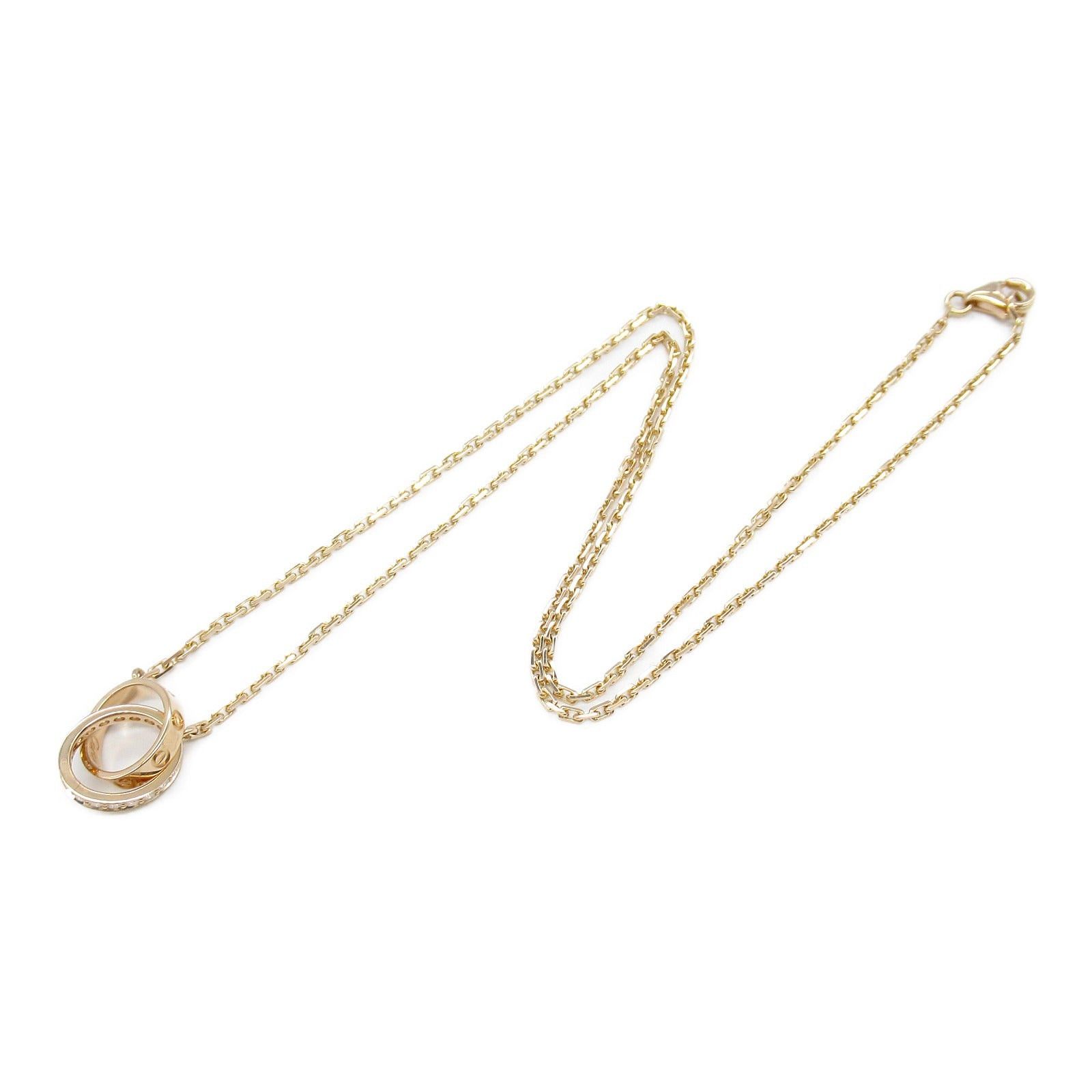 Cartier Cartier Baby Love Necklace Diamond K18Pg (Pink Gold) Clear Size ONE SIZE - 3 Thumbnail