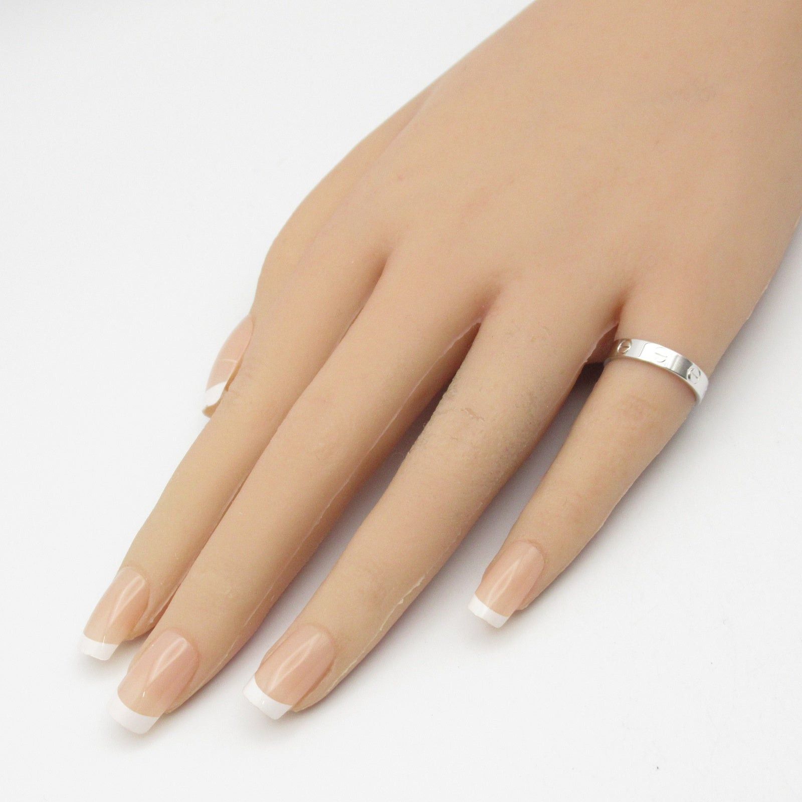 Cartier Cartier Mini Love Ring K18Wg (White Gold) Silver Size ONE SIZE - 7 Thumbnail