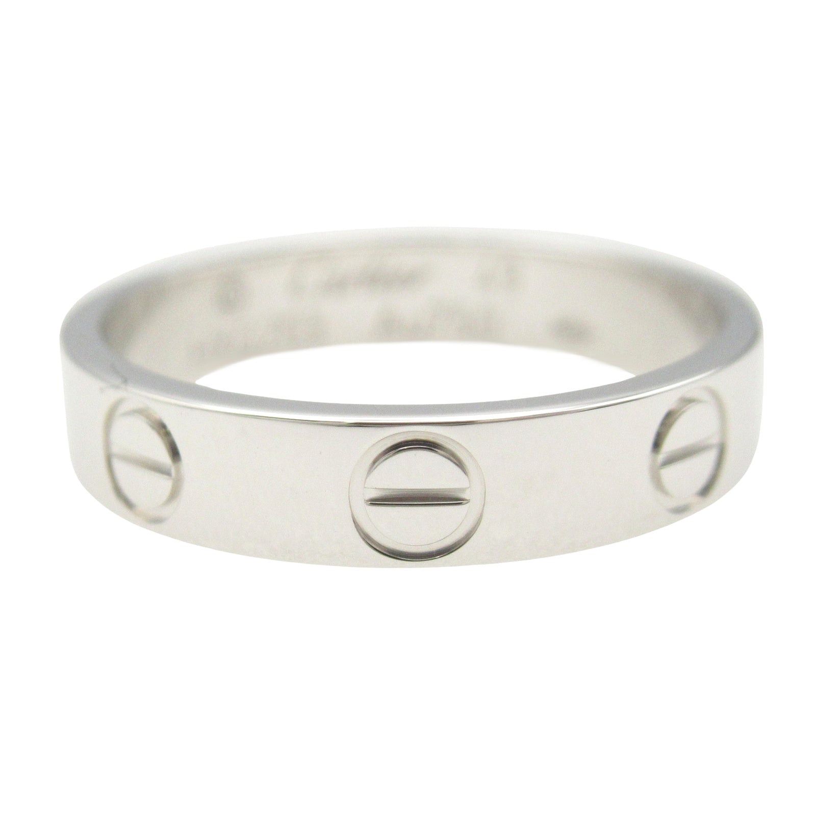Cartier Cartier Mini Love Ring K18Wg (White Gold) Silver Size ONE SIZE - 2 Thumbnail