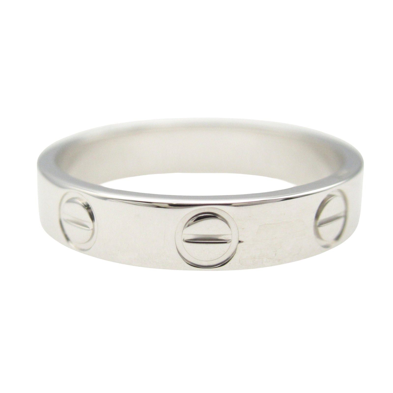 Cartier Cartier Mini Love Ring K18Wg (White Gold) Silver Size ONE SIZE - 3 Thumbnail