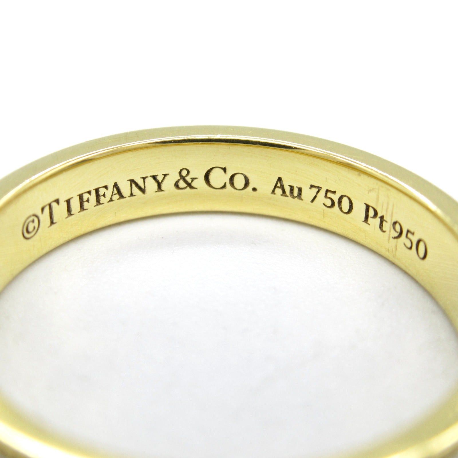 Tiffany & Co. Tiffany Co Milgrain Ring Pt950 Platinum K18 (Yellow Gold) Silver Gold Size ONE SIZE - 4 Thumbnail