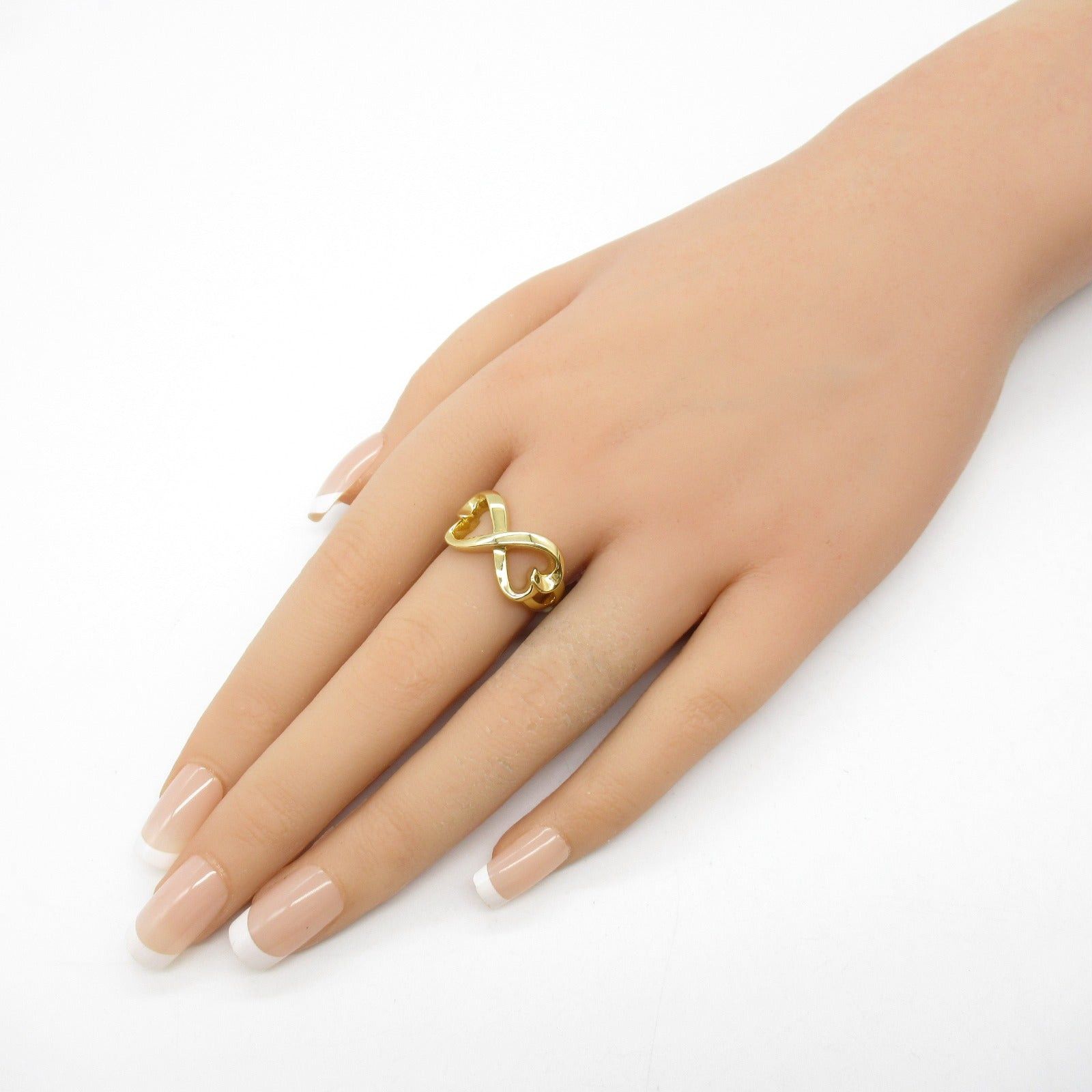 Tiffany & Co. Tiffany Co Double Loving Heart Ring K18 (Yellow Gold) Gold Size ONE SIZE - 7 Thumbnail