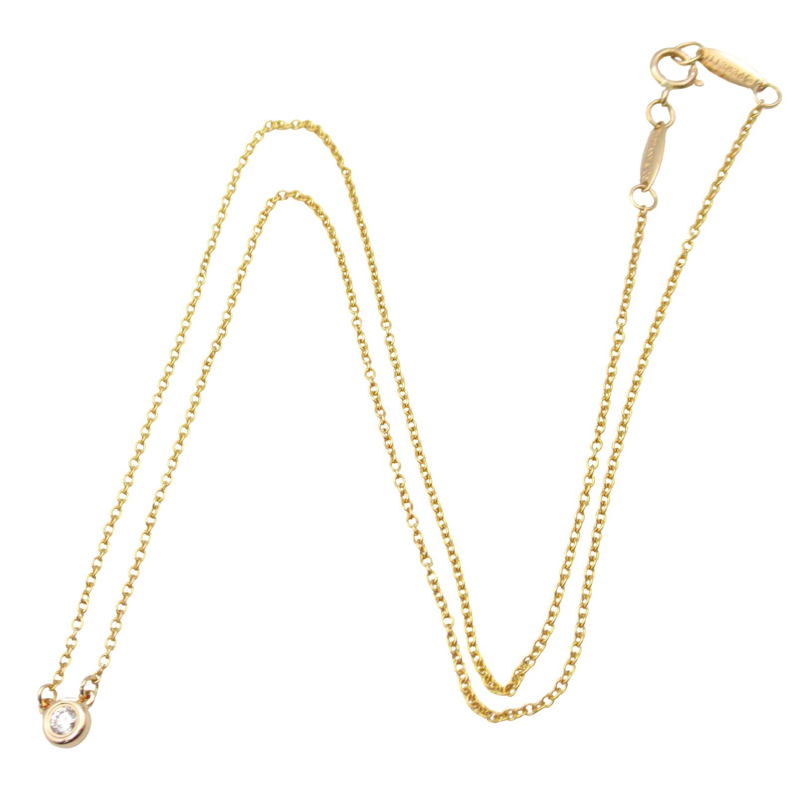 Tiffany & Co. Tiffany Co By-The-Yard Necklace K18Pg (Pink Gold) Diamond Clear Size ONE SIZE - 3 Thumbnail