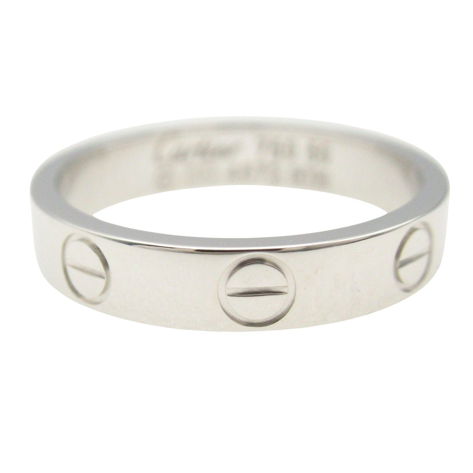 Cartier Cartier Mini Love Ring K18Wg (White Gold) Silver Size ONE SIZE - 2 Thumbnail