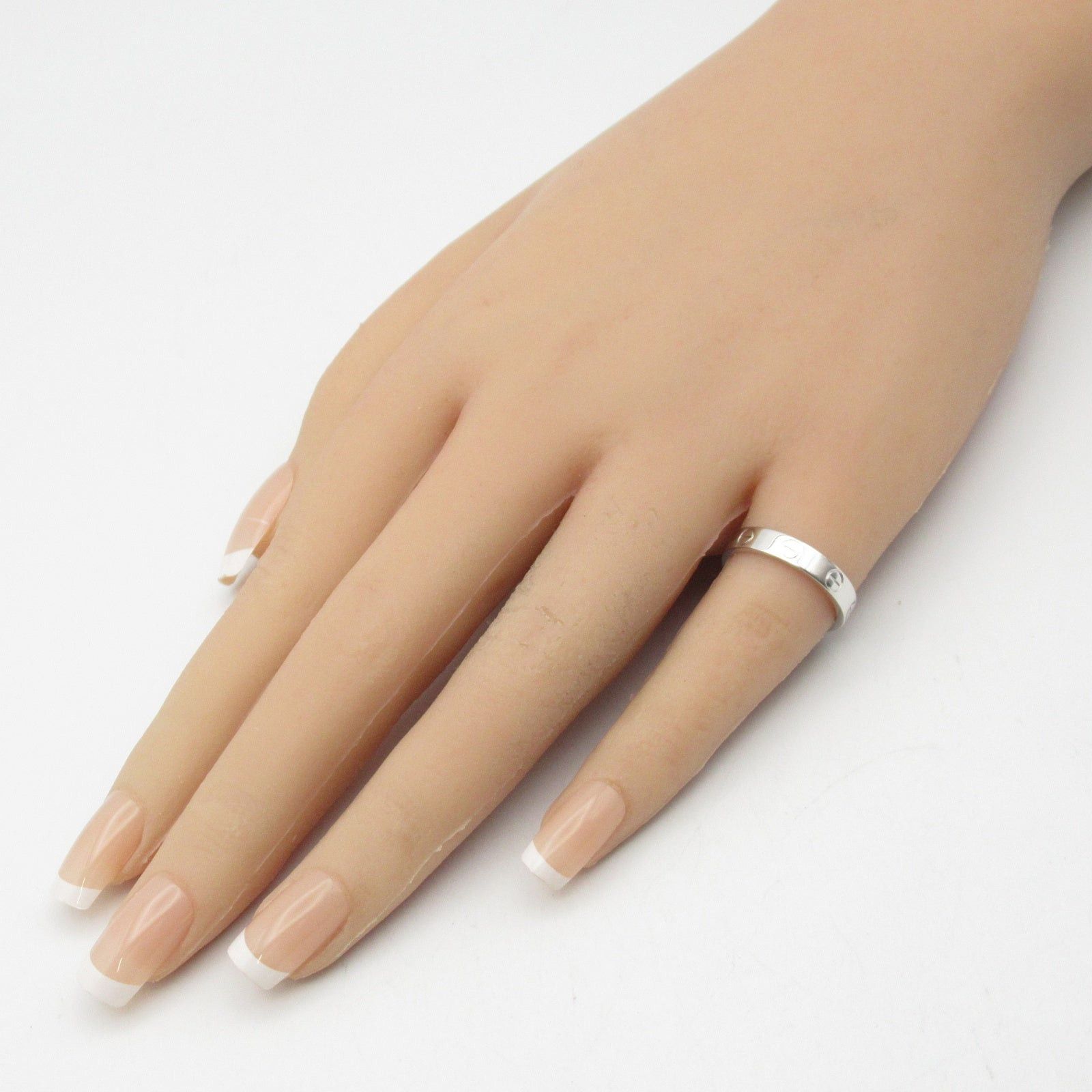 Cartier Cartier Mini Love Ring K18Wg (White Gold) Silver Size ONE SIZE - 7 Thumbnail