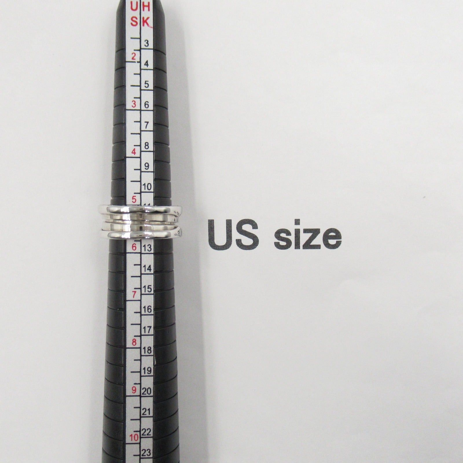 Bvlgari Bvlgari B Zero One Ring K18Wg (White Gold) Silver Size ONE SIZE - 6 Thumbnail