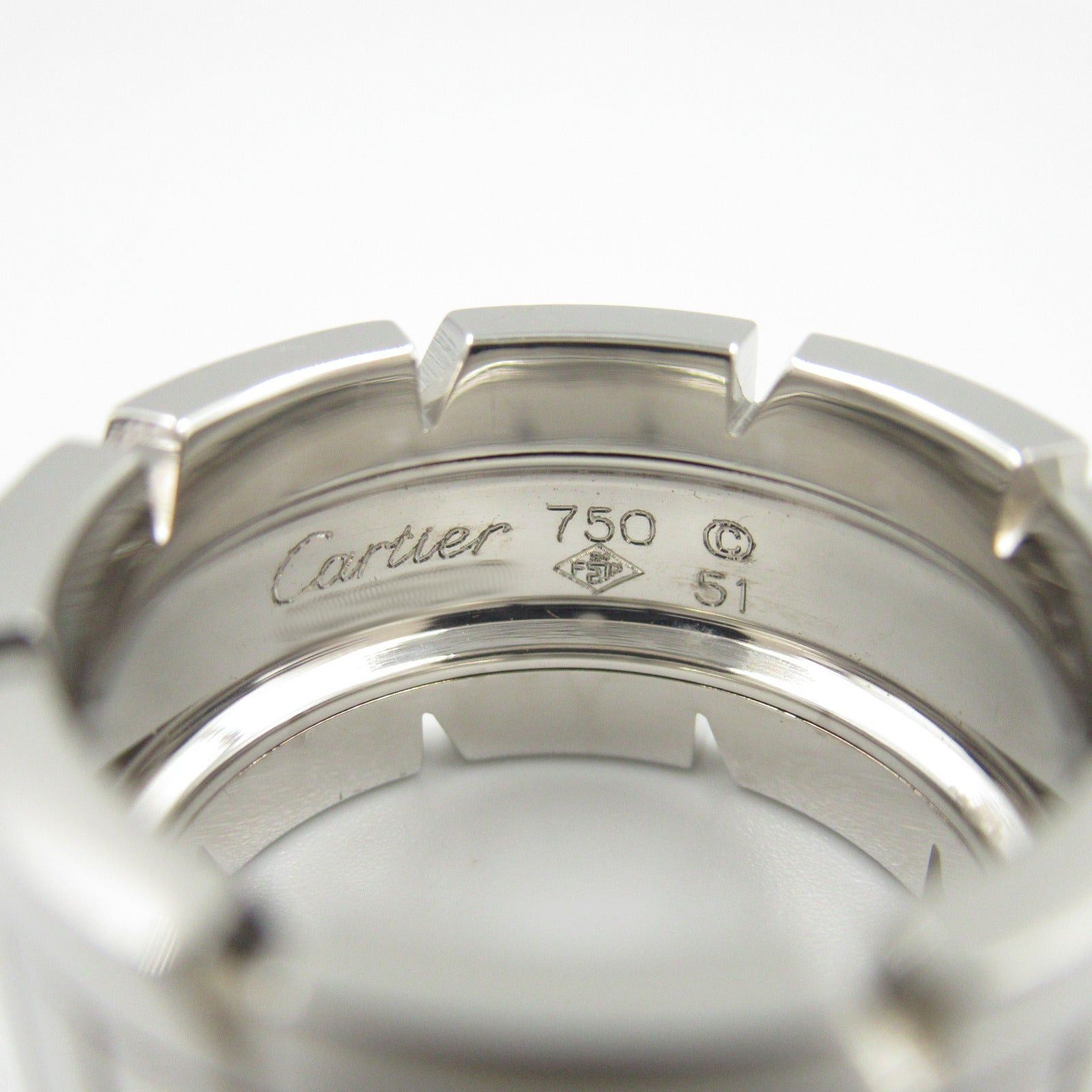 Cartier Cartier Tank Francaise Ring K18Wg (White Gold) Silver Size ONE SIZE - 4 Thumbnail
