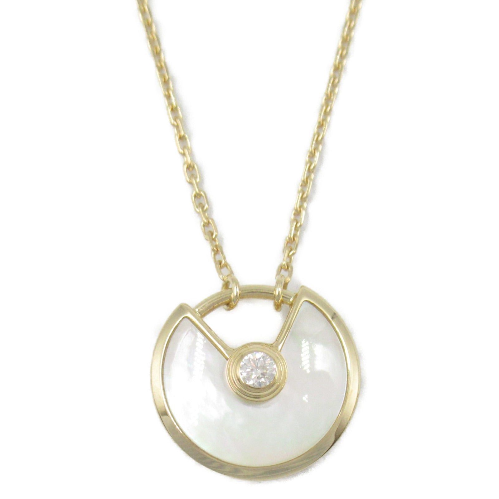 Cartier Cartier Amulet Necklace Mother Of Pearl K18 (Yellow Gold) Diamond Clear White Size ONE SIZE - 2 Thumbnail