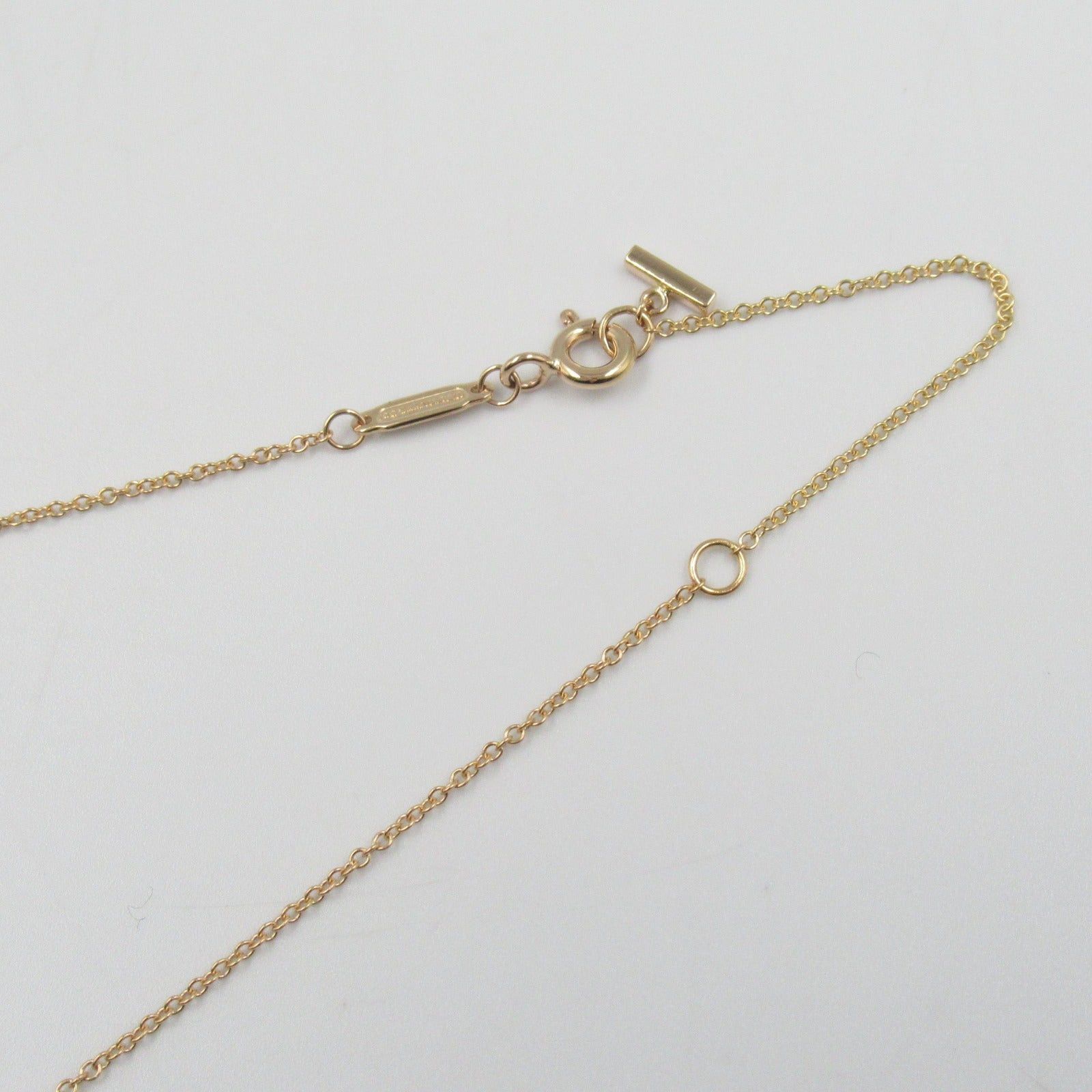 Tiffany & Co. Tiffany Co T-Smile Mini Diamond Necklace K18Pg (Pink Gold) Clear Size ONE SIZE - 6 Thumbnail
