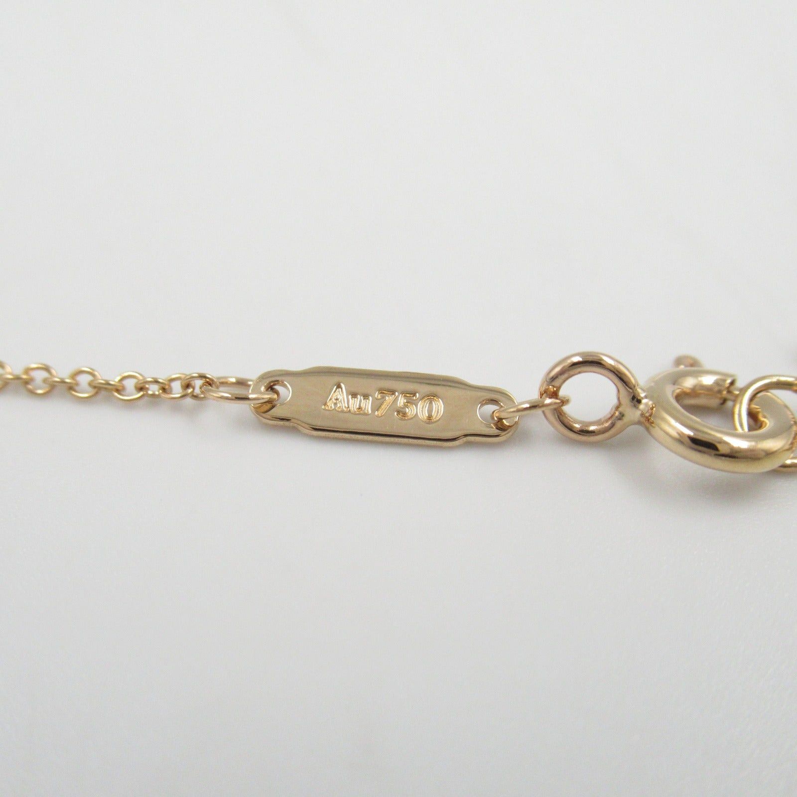 Tiffany & Co. Tiffany Co T-Smile Mini Diamond Necklace K18Pg (Pink Gold) Clear Size ONE SIZE - 5 Thumbnail