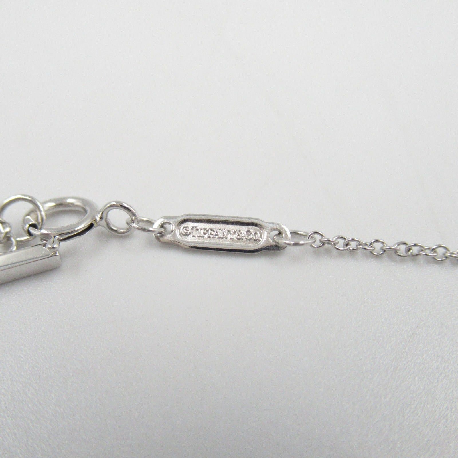Tiffany & Co. Tiffany Co T-Smile Large Necklace K18Wg (White Gold) Silver Size ONE SIZE - 4 Thumbnail