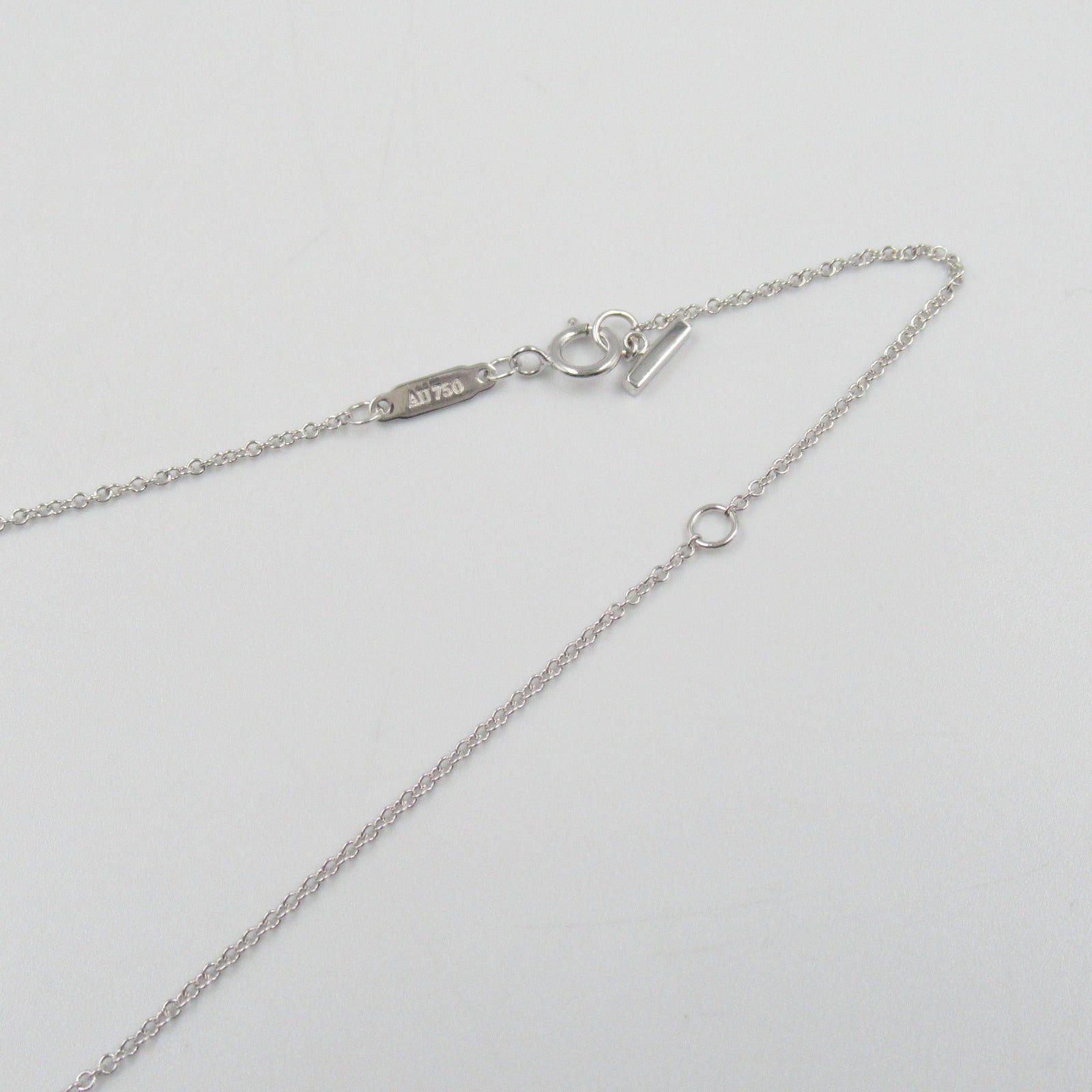 Tiffany & Co. Tiffany Co T-Smile Large Necklace K18Wg (White Gold) Silver Size ONE SIZE - 6 Thumbnail