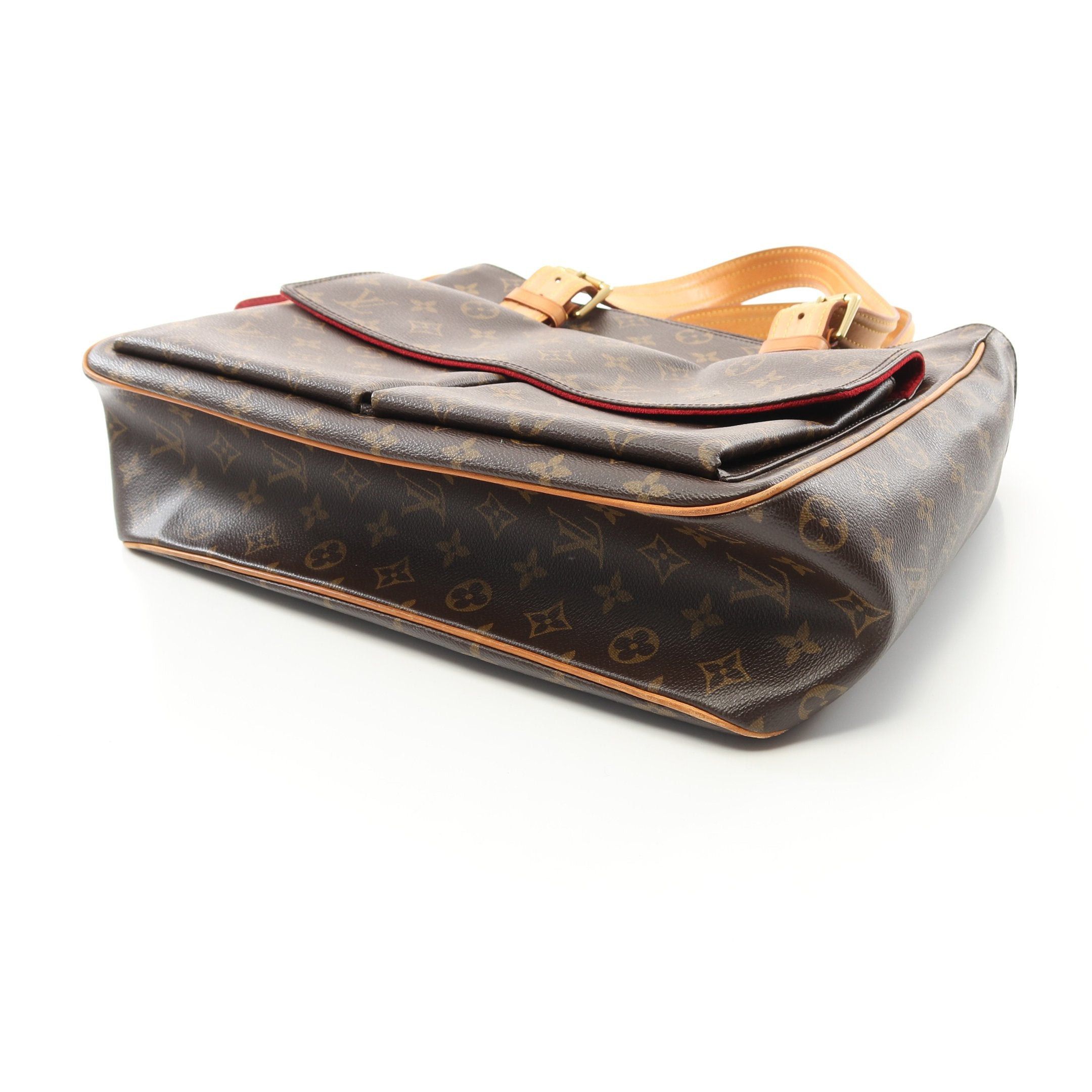 Louis Vuitton Louis Vuitton Multi-Priest Monogram Handbag Leather Brown Size ONE SIZE - 7 Thumbnail