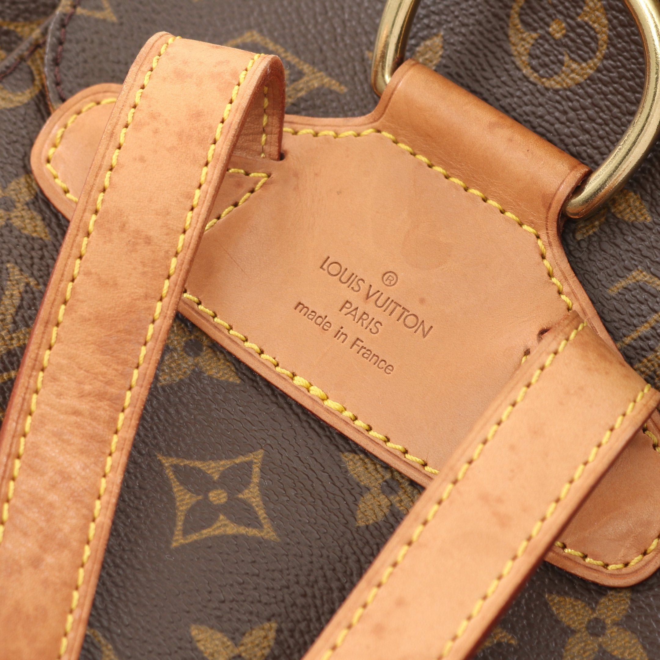 Louis Vuitton Louis Vuitton Montsouris Mm Monogram Backpack Rucksack Leather Brown Size ONE SIZE - 4 Thumbnail