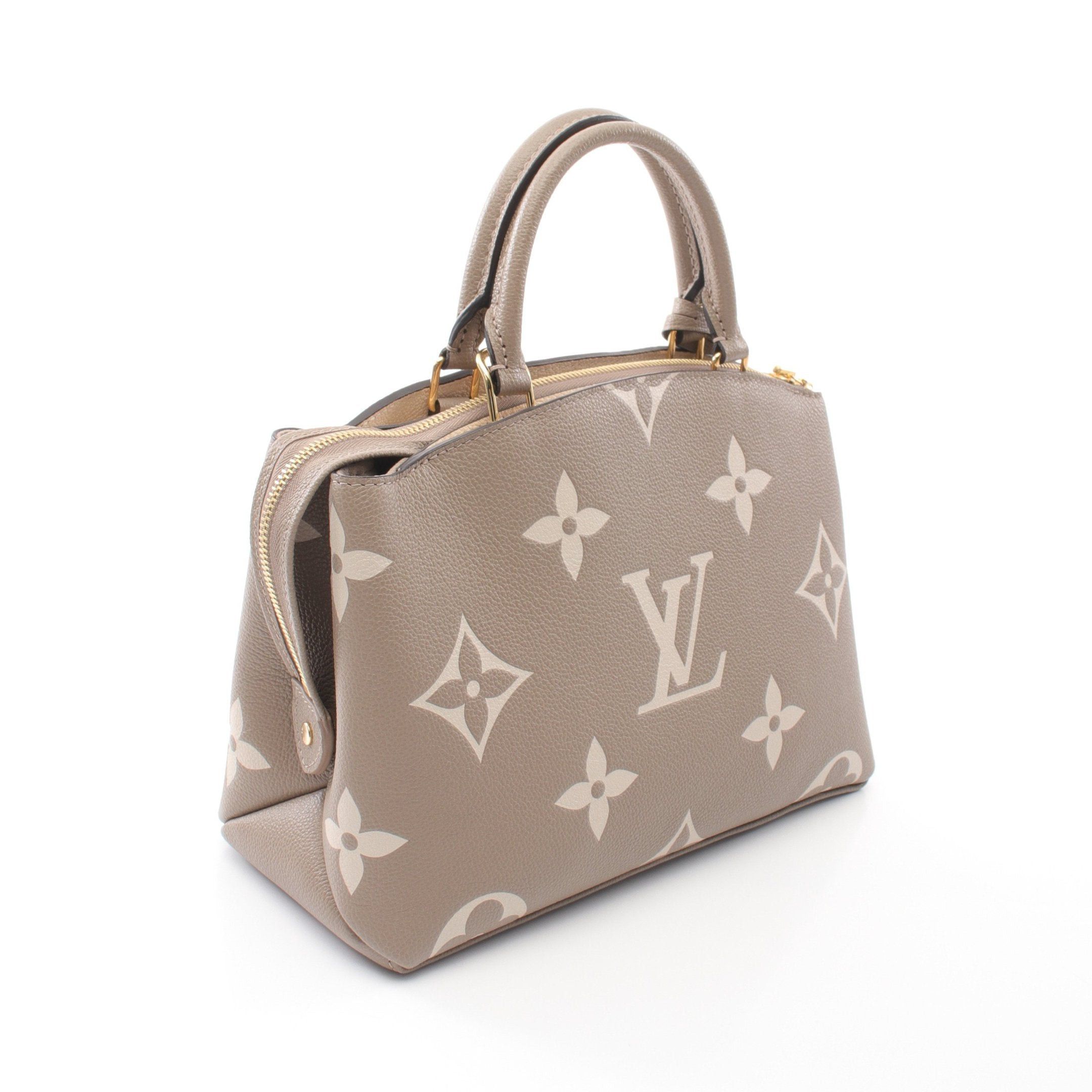 Louis Vuitton Louis Vuitton Petit Pare Pm Monogram Empreinte Tourterelle Claim Handbag Leather Gray Beige Size ONE SIZE - 2 Thumbnail