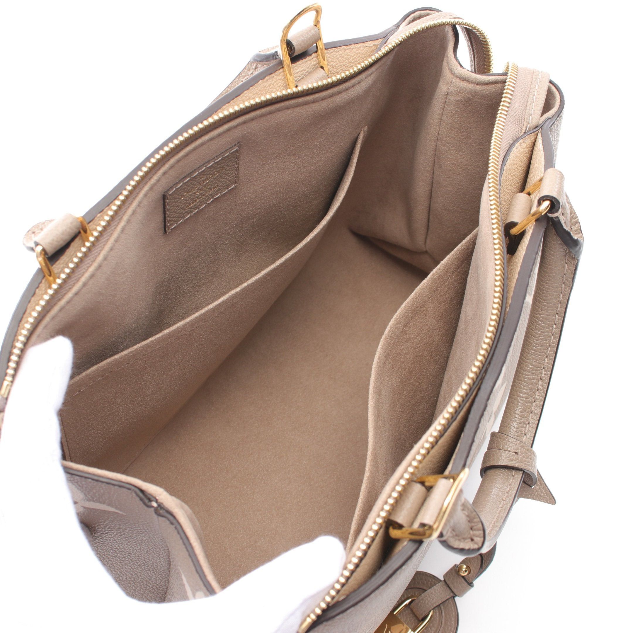 Louis Vuitton Louis Vuitton Petit Pare Pm Monogram Empreinte Tourterelle Claim Handbag Leather Gray Beige Size ONE SIZE - 3 Thumbnail