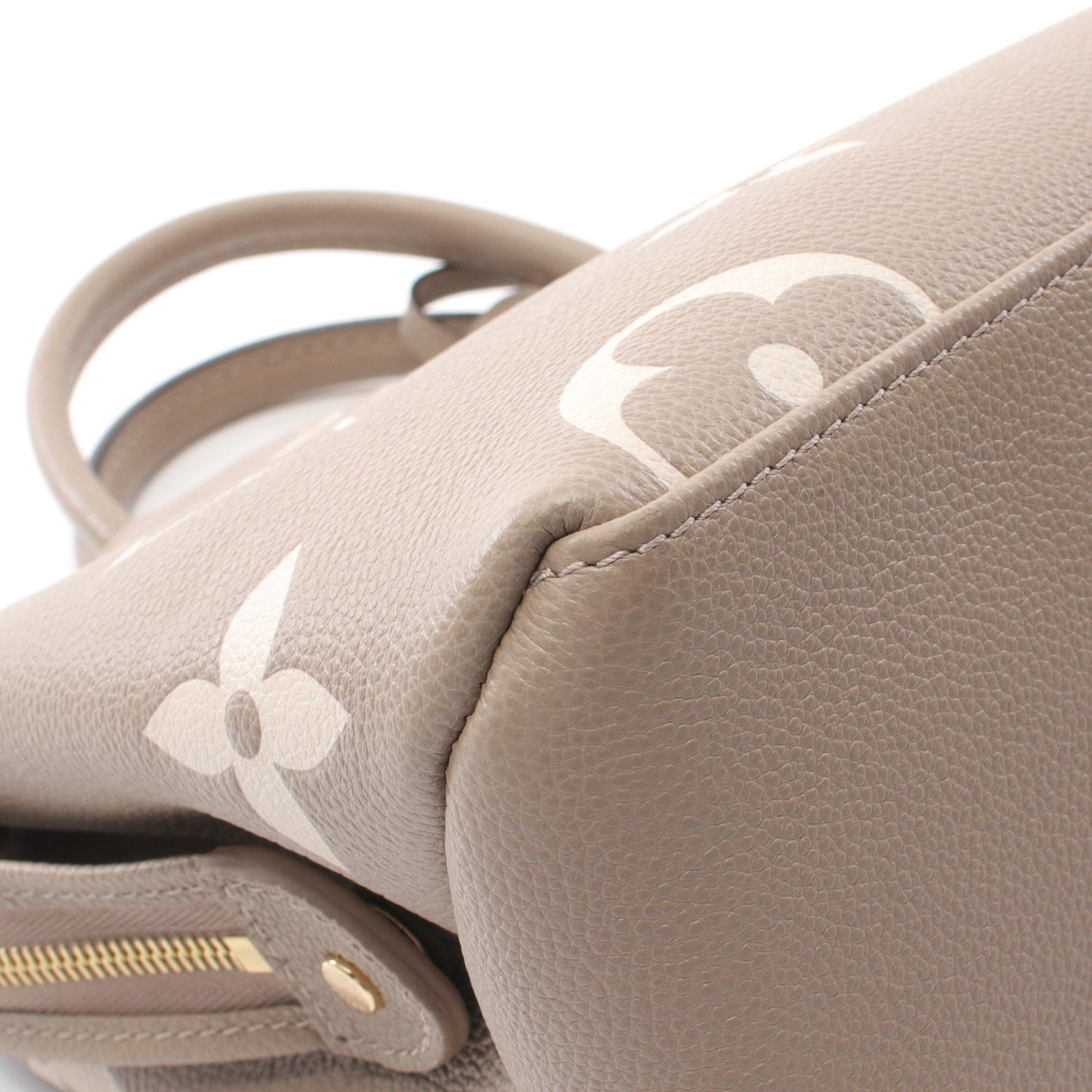 Louis Vuitton Louis Vuitton Petit Pare Pm Monogram Empreinte Tourterelle Claim Handbag Leather Gray Beige Size ONE SIZE - 6 Thumbnail
