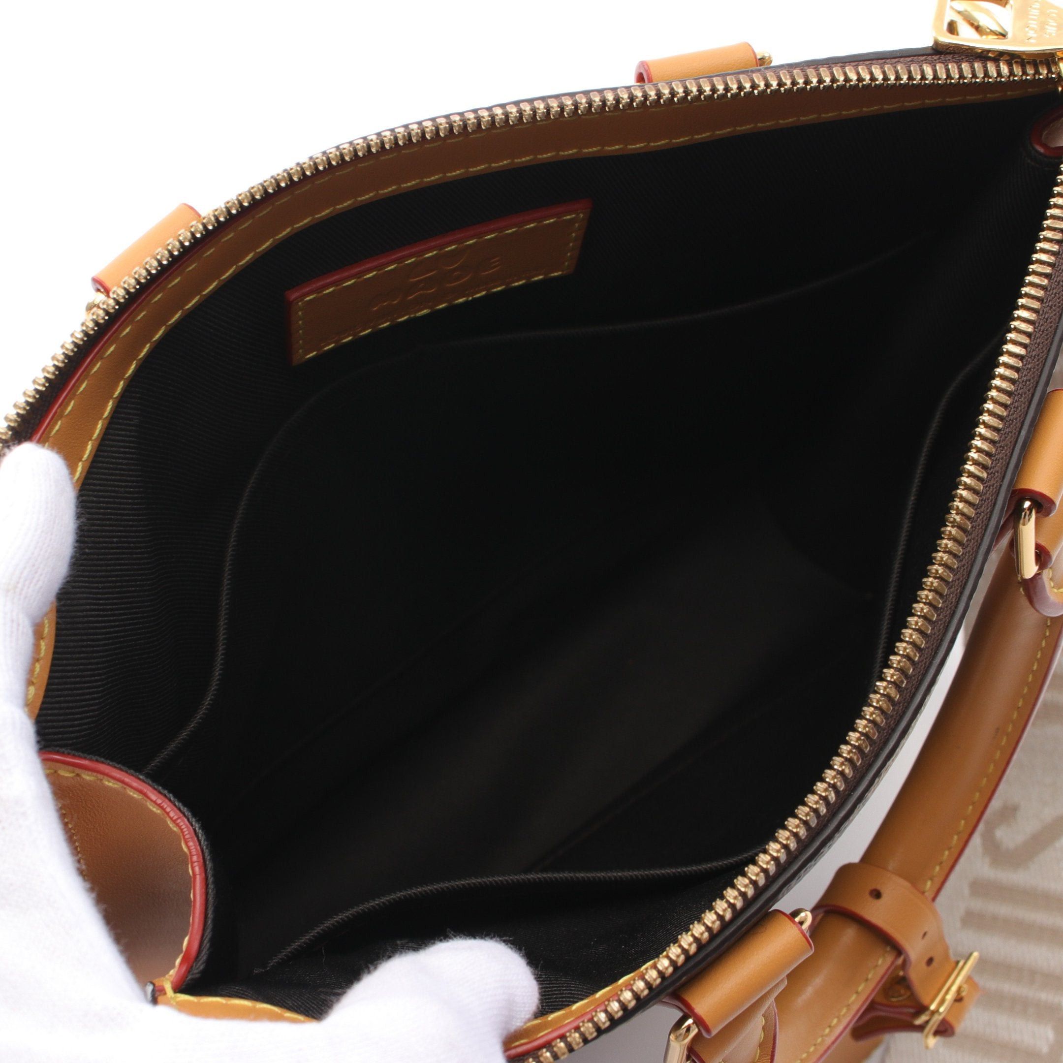 Louis Vuitton Louis Vuitton Louis Vuitton * Nigo Sack Plastic Messenger Monogram Stripe Handbag Tote Bag Leather Brown Size ONE SIZE - 3 Thumbnail