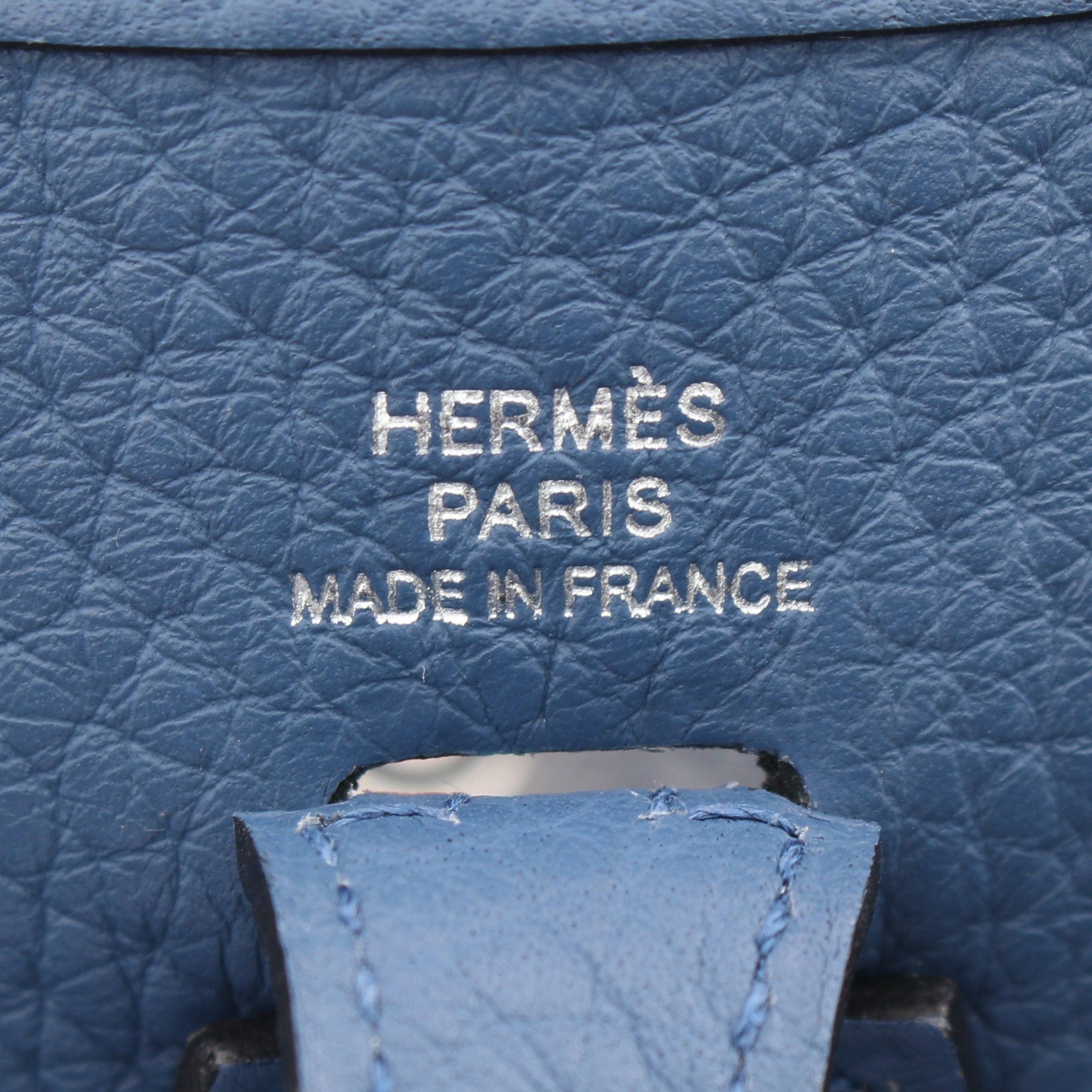 Hermes Hermes Evelyn Tpm Amazon Blue Agate Shoulder Bag Clemence Leather Silver Hardware X Stamp Size ONE SIZE - 4 Thumbnail