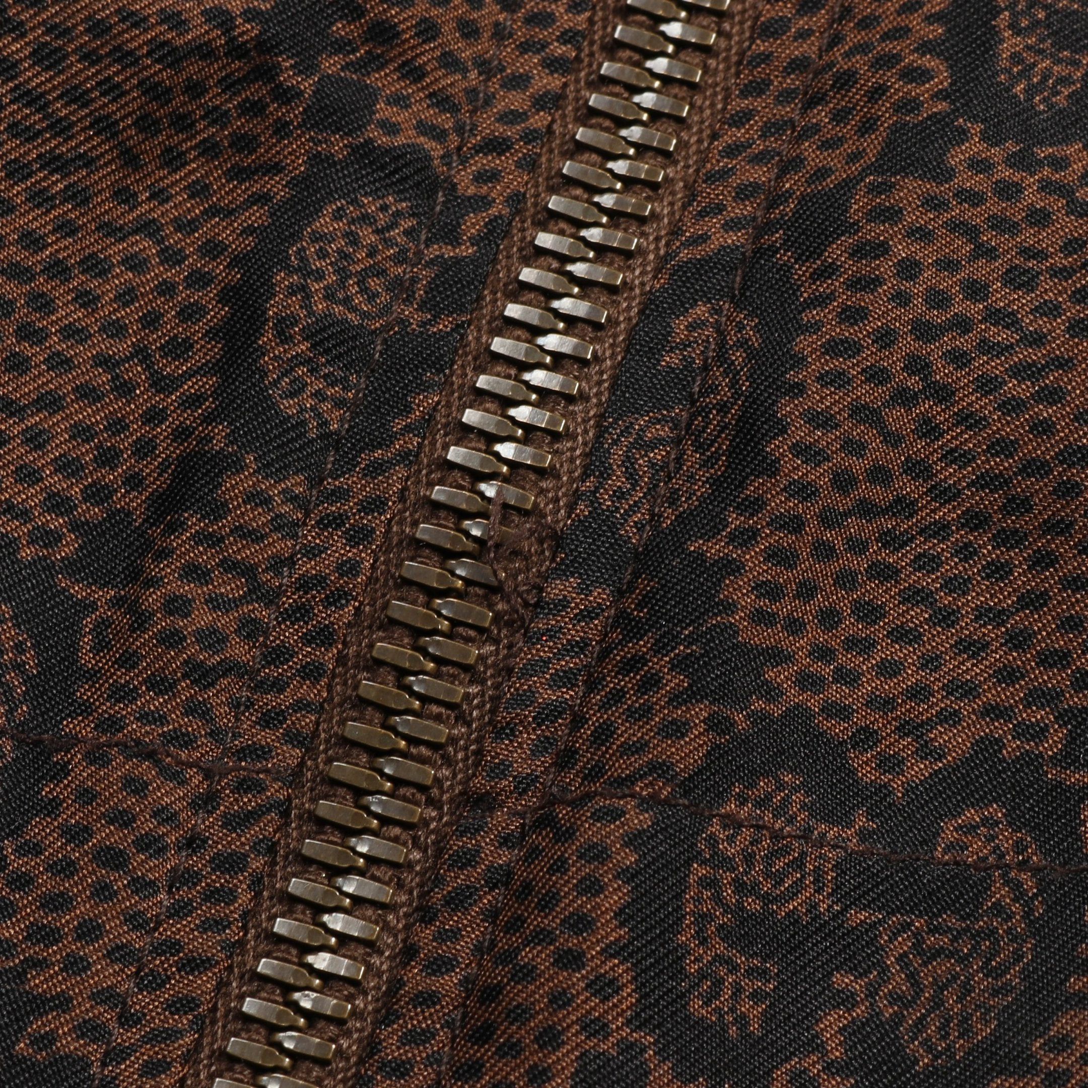 Gucci Gucci Gg Supreme Zip Up Jacket Track Silk Brown Size ONE SIZE - 6 Thumbnail