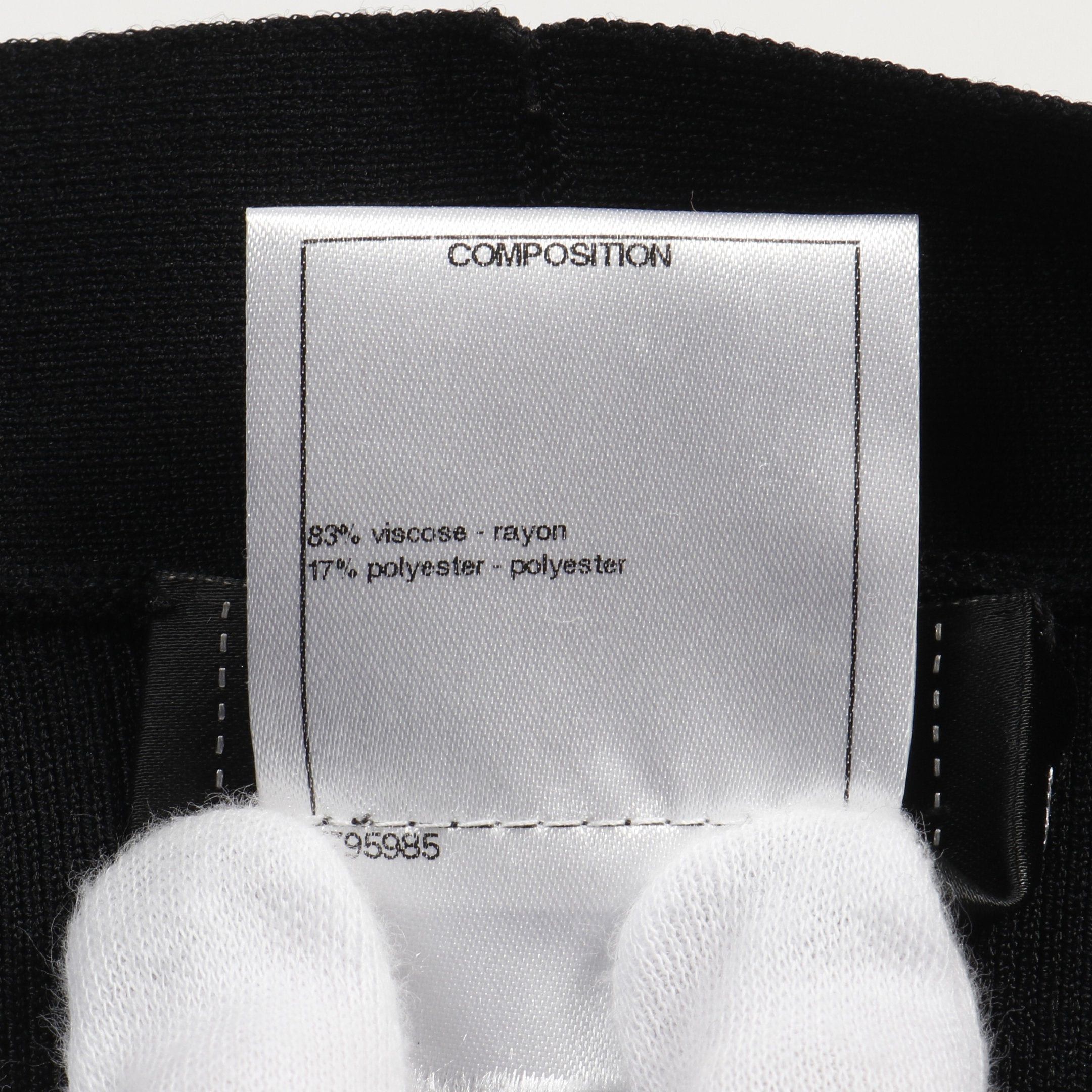 Chanel Chanel Cocomark Button Deformation Cardigan Rayon Black Size ONE SIZE - 4 Thumbnail