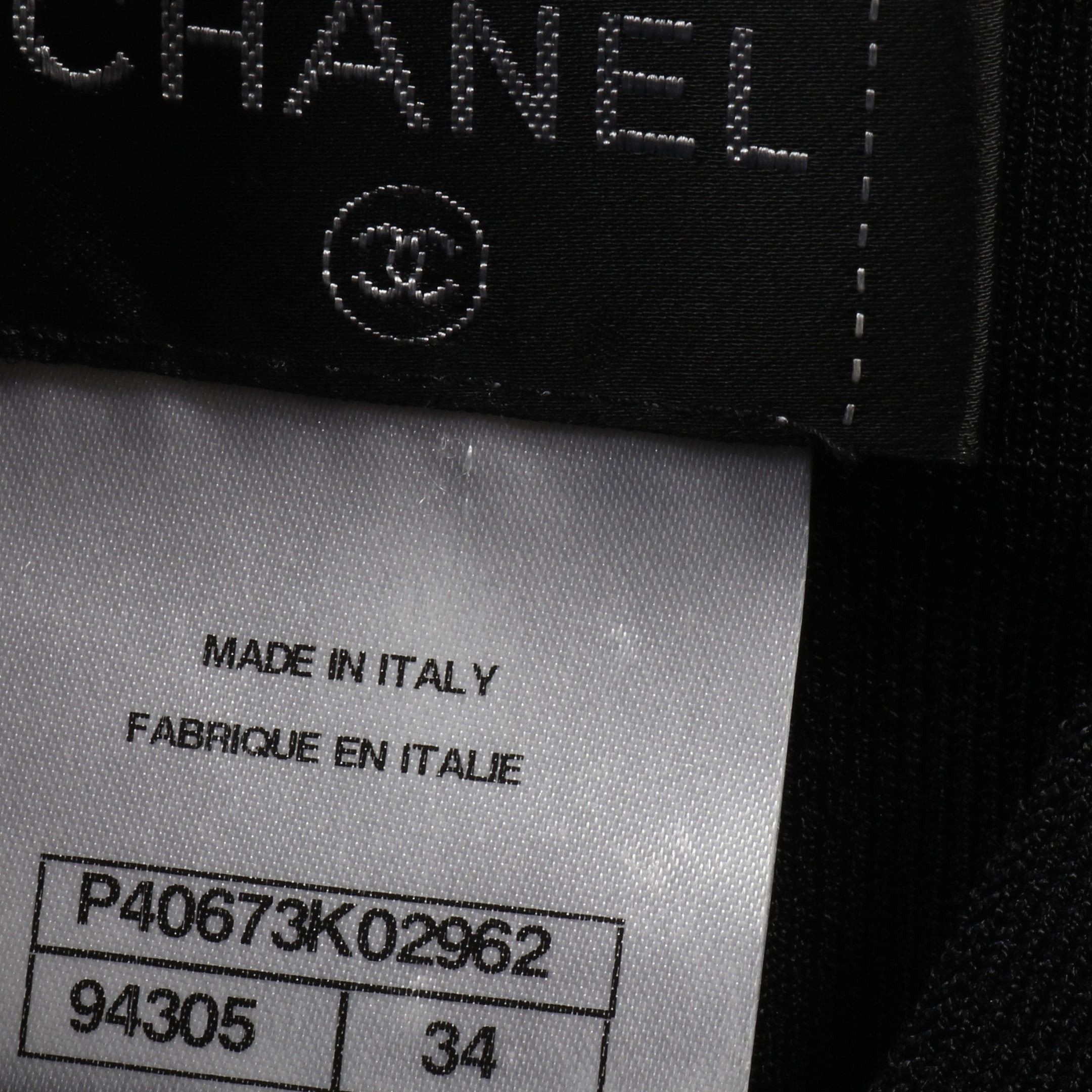 Chanel Chanel Cocomark Button Deformation Cardigan Rayon Black Size ONE SIZE - 6 Thumbnail