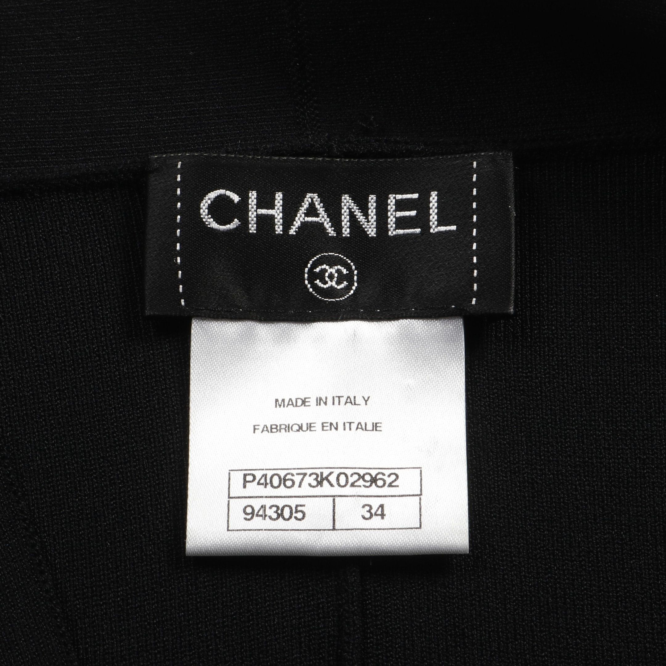 Chanel Chanel Cocomark Button Deformation Cardigan Rayon Black Size ONE SIZE - 3 Thumbnail
