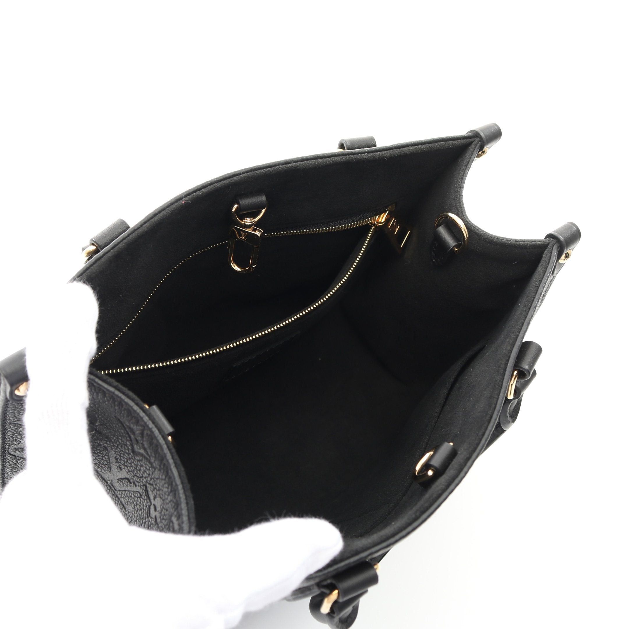 Louis Vuitton Louis Vuitton On-The-Go Pm Monogram Empreinte Noir Handbag Leather Black Size ONE SIZE - 3 Thumbnail